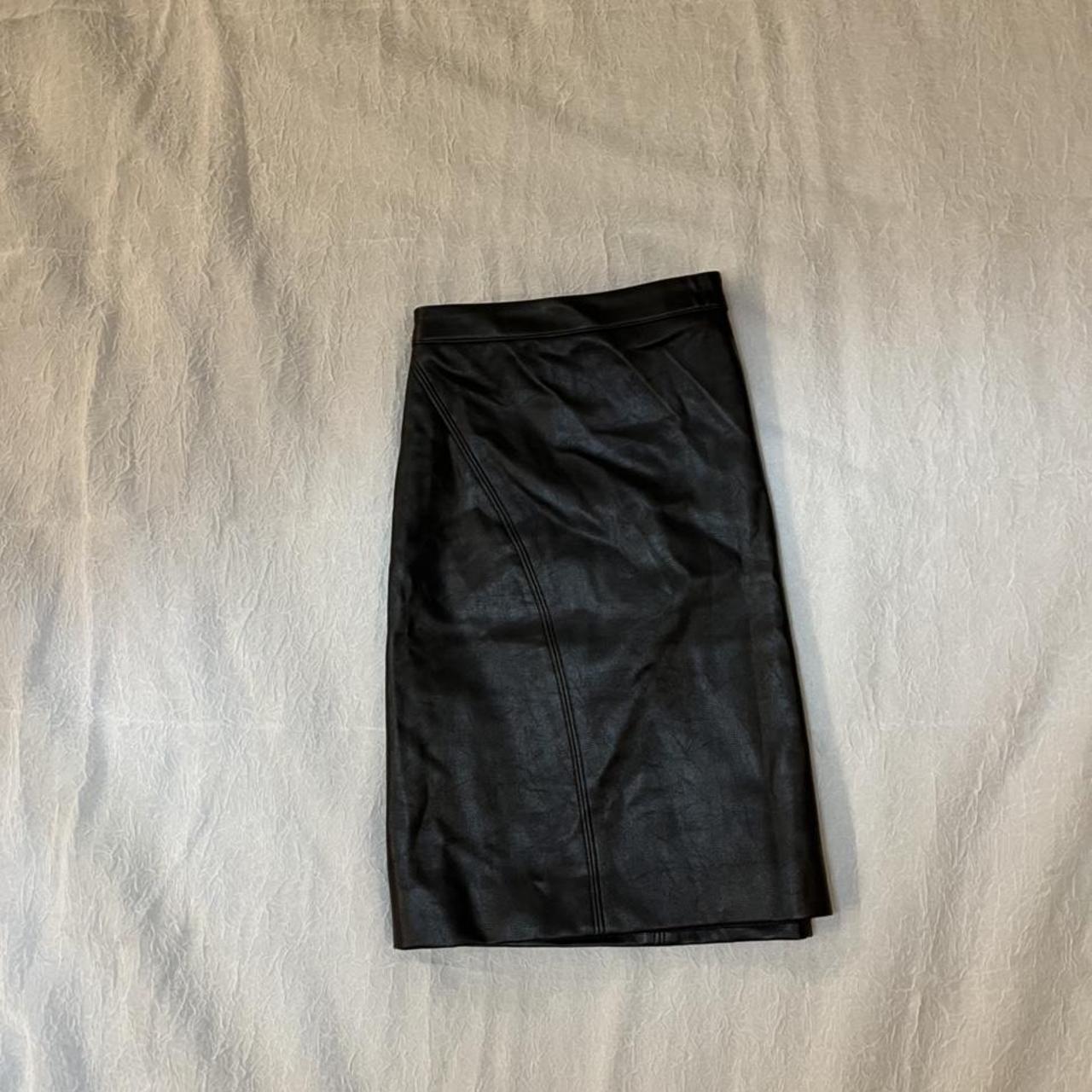 Urban outfitters leather skirt size large - Depop