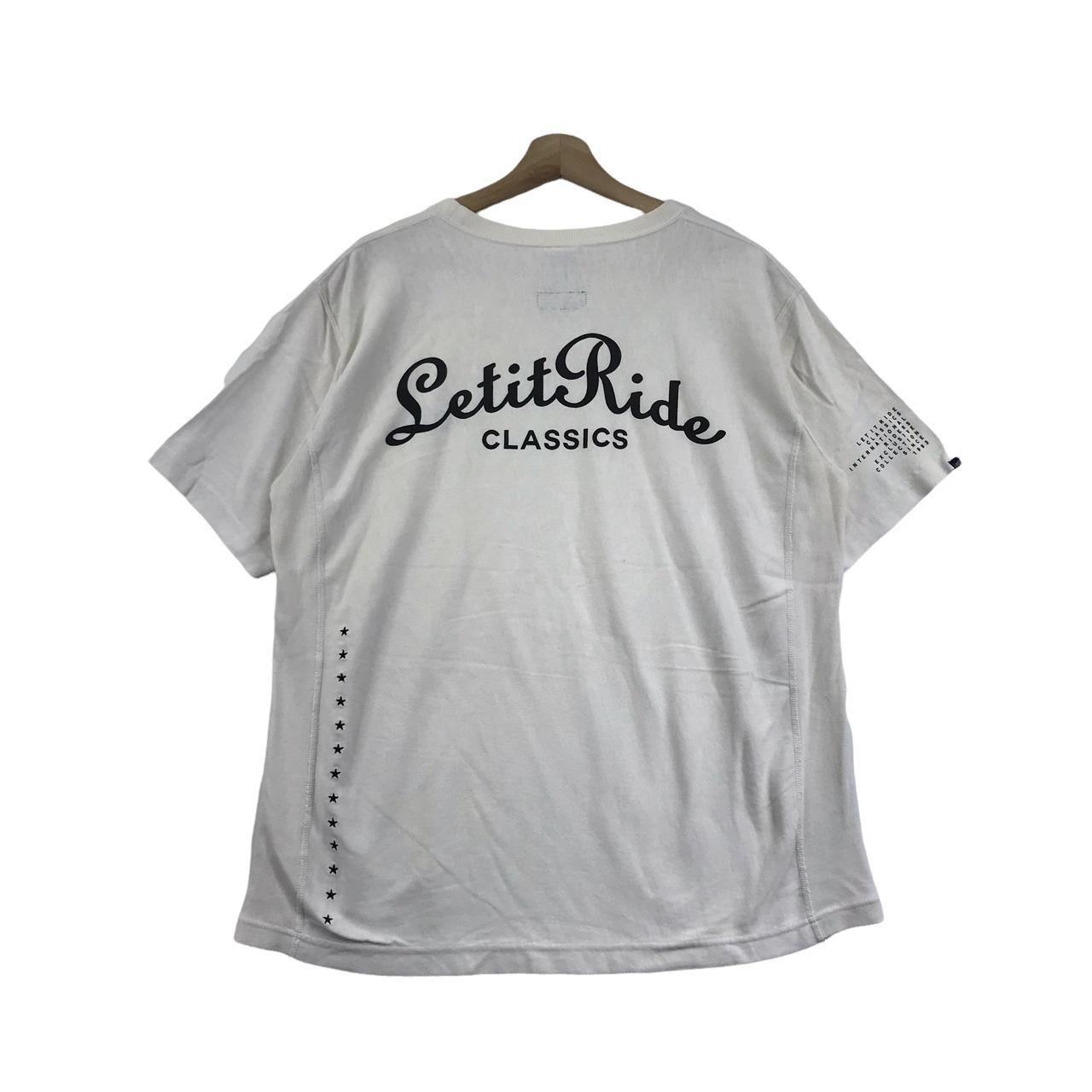 ○LETITRIDE○レットイットライド○Tシャツ○L相当○紺○ レットイットライド(LET IT RIDE) 90年代後期〜00年代初期