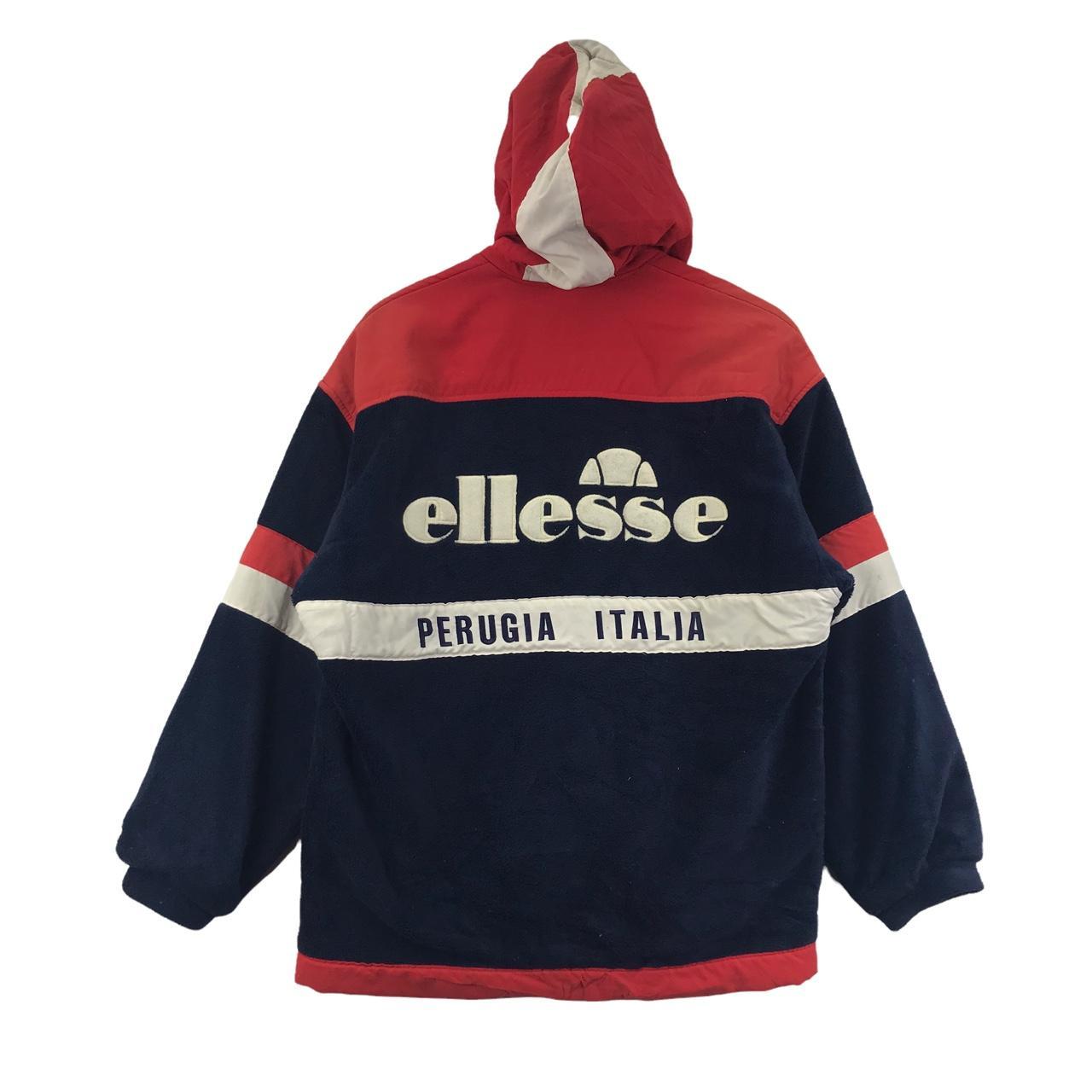 Rare! Ellesse Perugia Italia Big Logo Embroidery Jacket Sweater buy Pullover Spellout Italy Ellesse / Size Medium