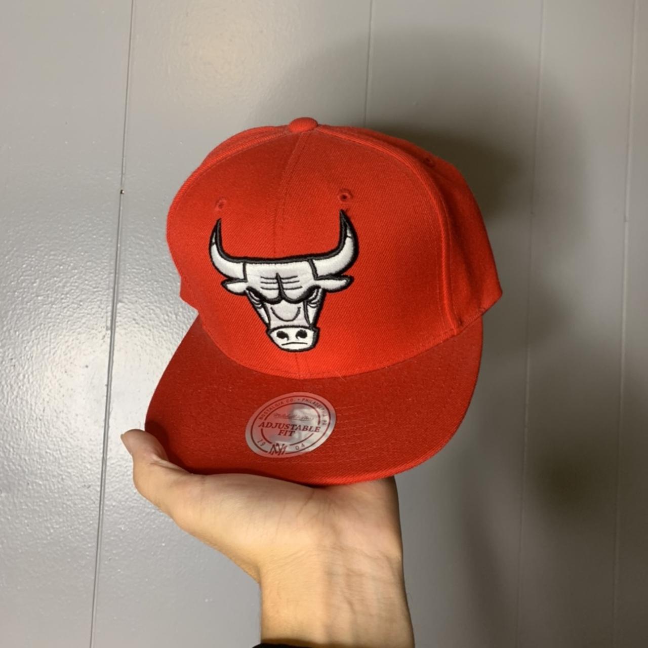 Chicago Bulls NBA Mitchell & Ness Black Red - Depop