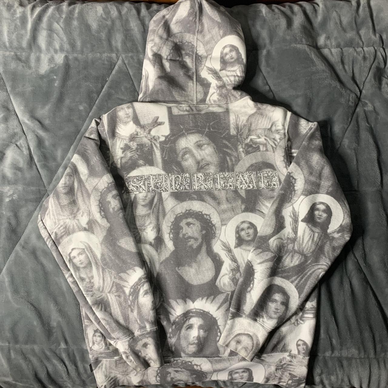 ‼️AUTHENTIC‼️ Used - Supreme Jesus and Mary Hoodie -...