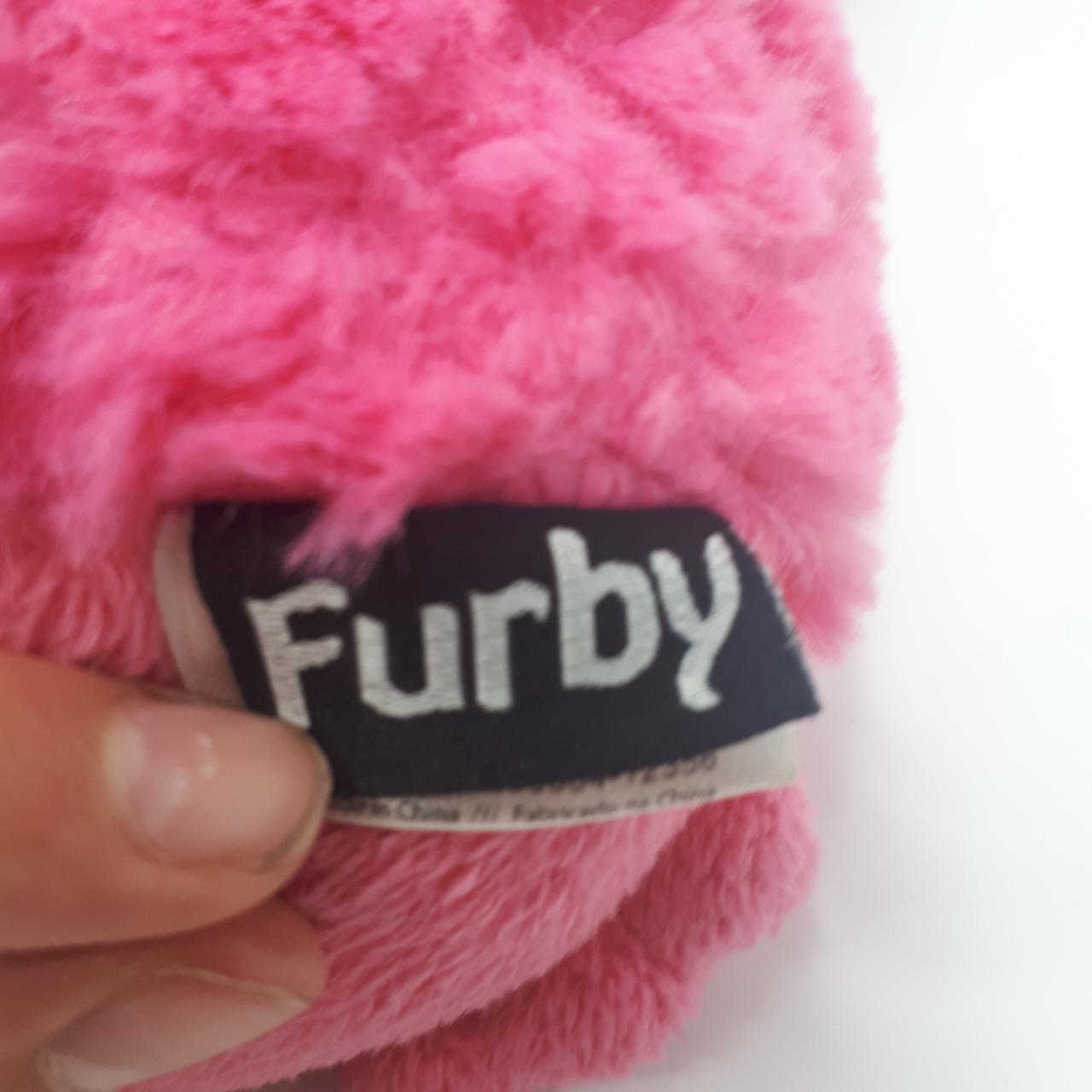 FURBY HASBRO PINK PLUSH/TEDDY SOFT TOY PINK FURBY... - Depop