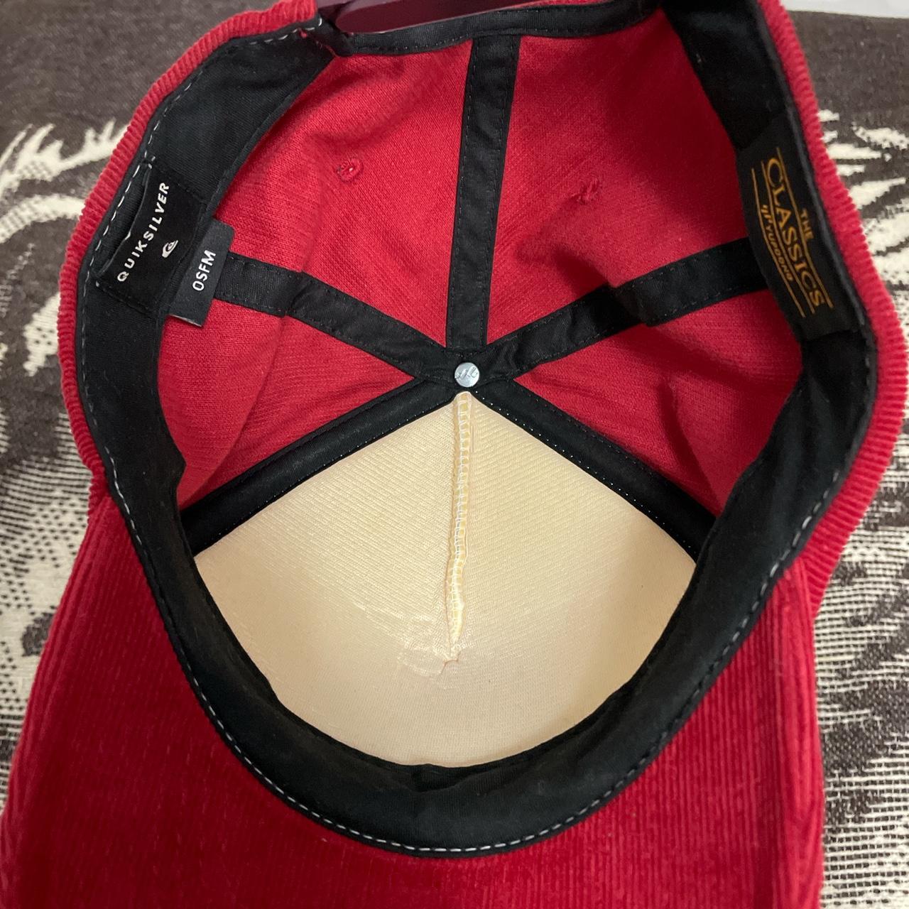 Quiksilver Men's Red and White Hat (3)