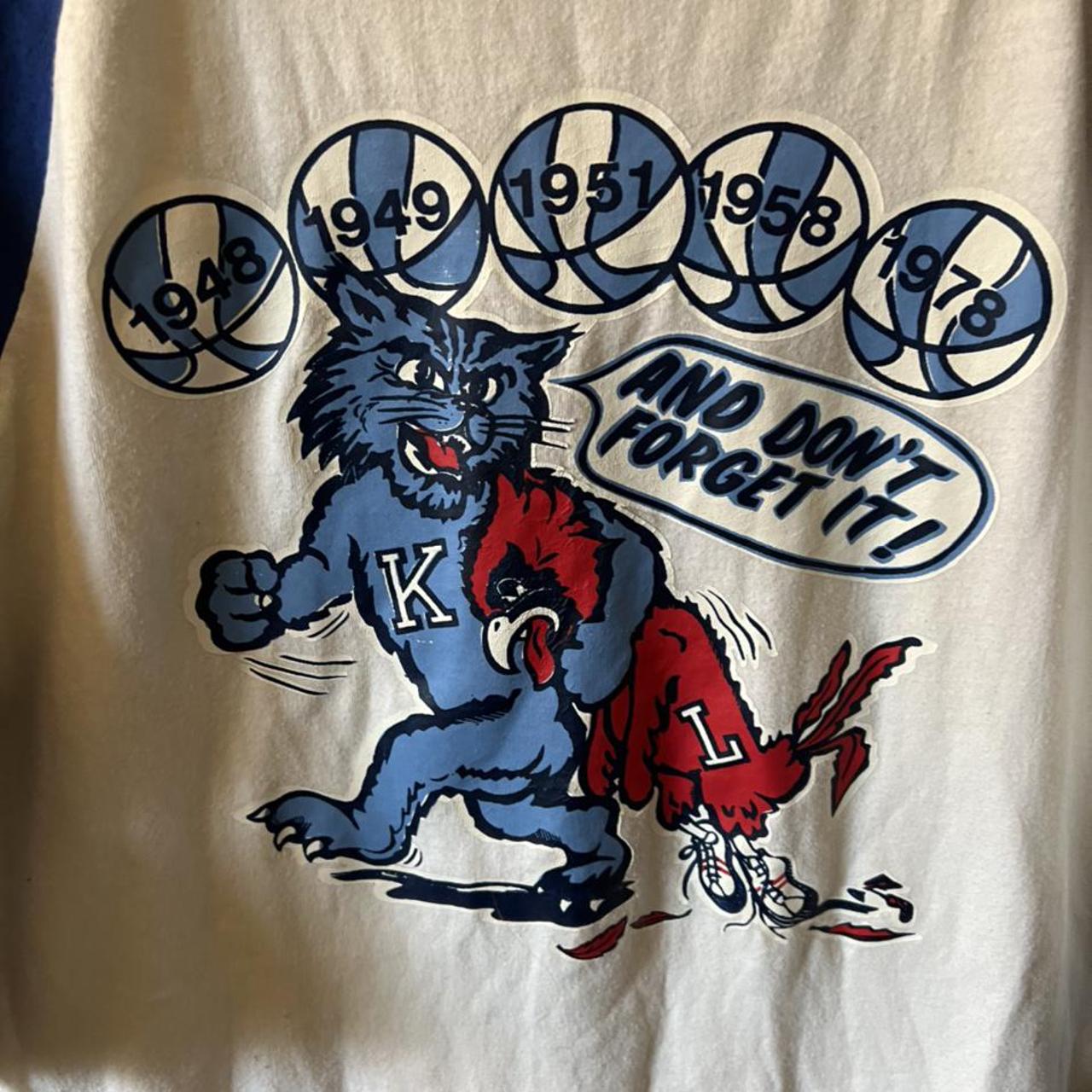 Vintage made in USA 1978 Kentucky wildcats NCAA... - Depop