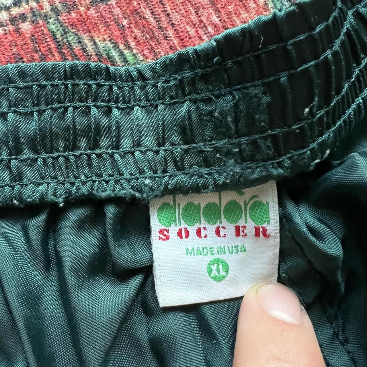 Vintage 80s 90s Diadora soccer shorts made in USA.... Depop