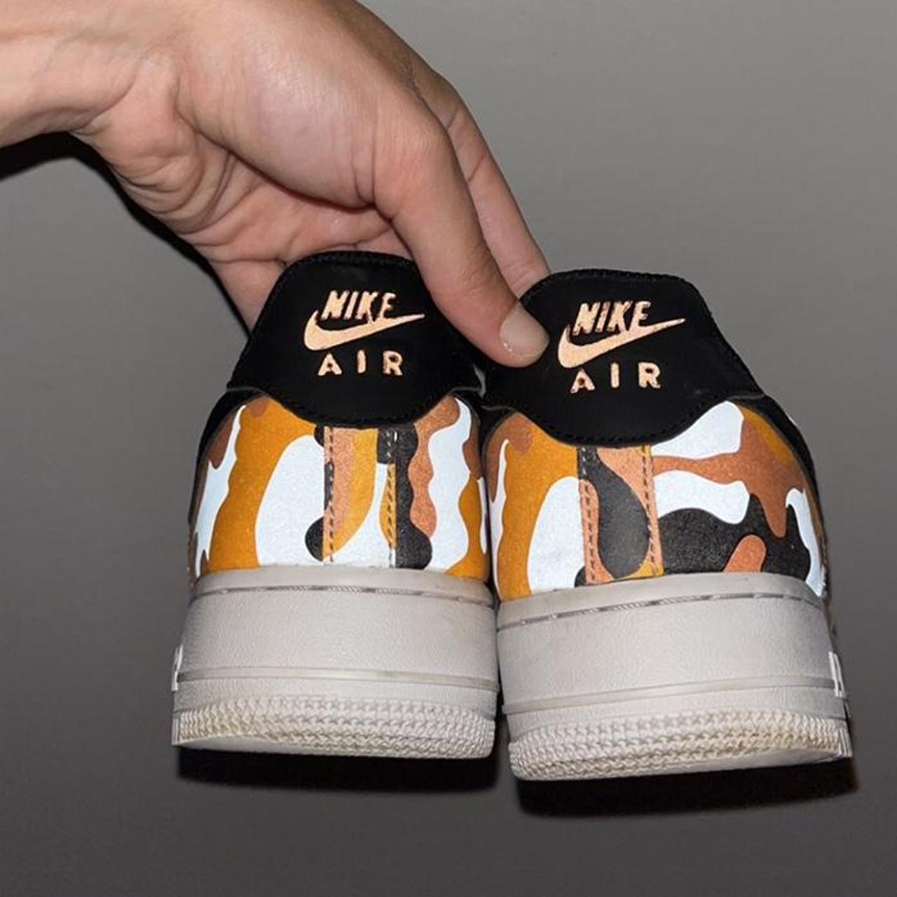 Nike Air Force 1 '07 LV8 Orange Camo Released In - Depop