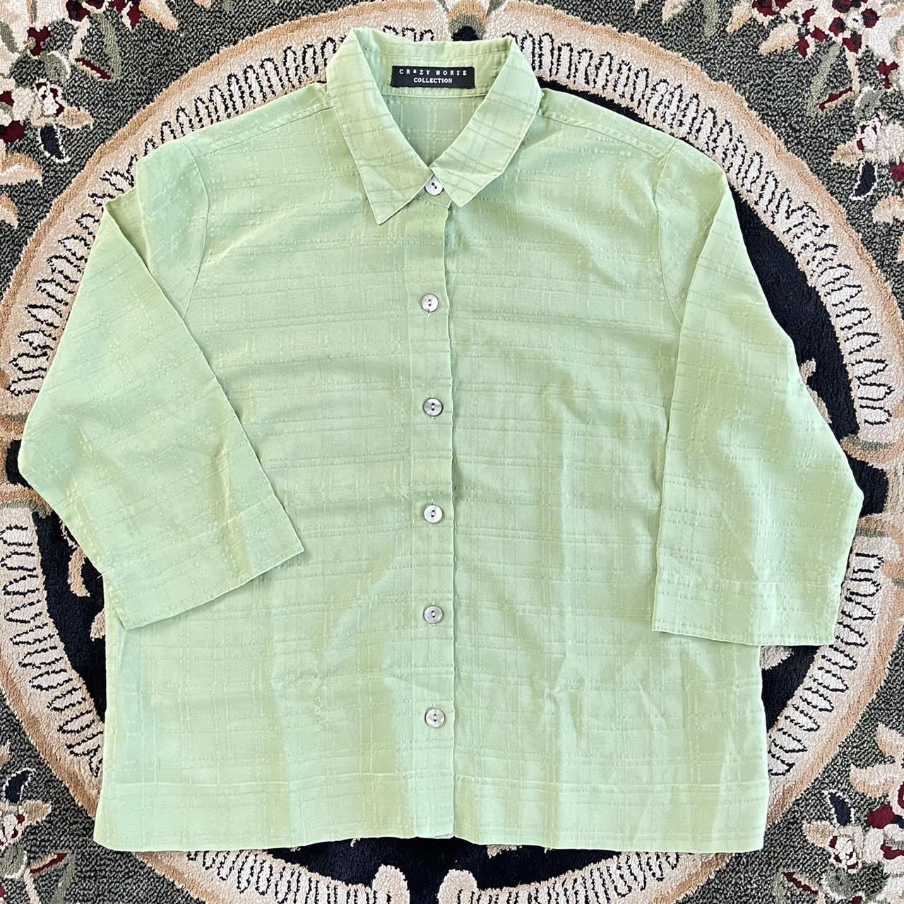 Crazy Shirts Women's Green Shirt | Depop