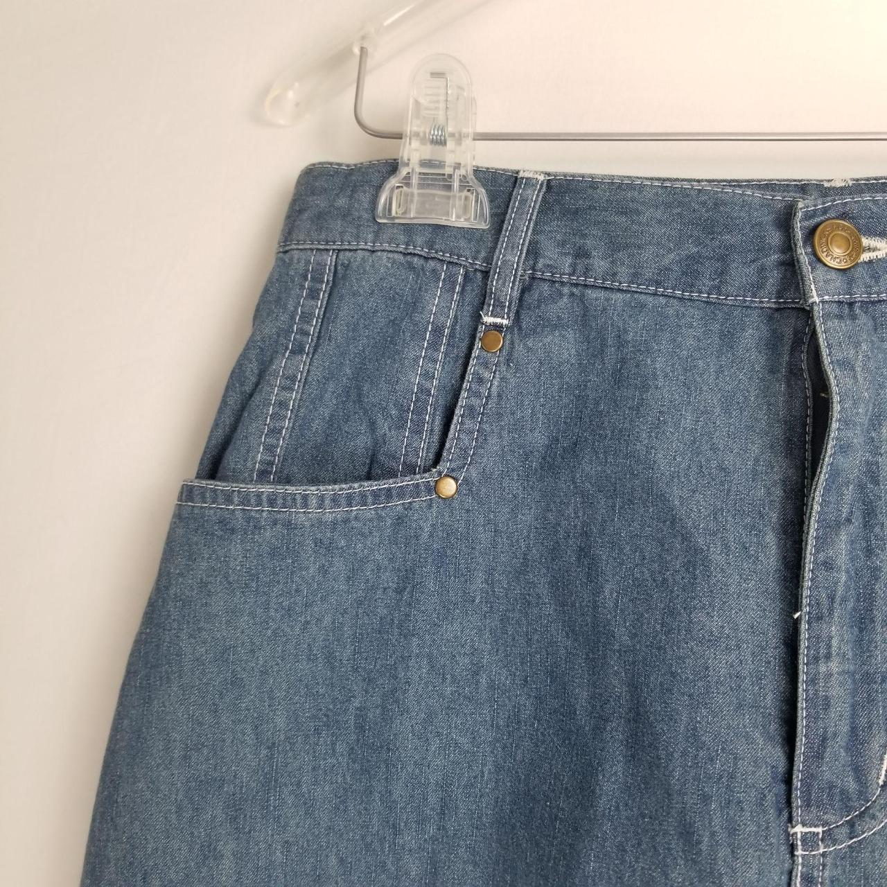 Y2k 00's Vintage Denim Jean Midi... - Depop