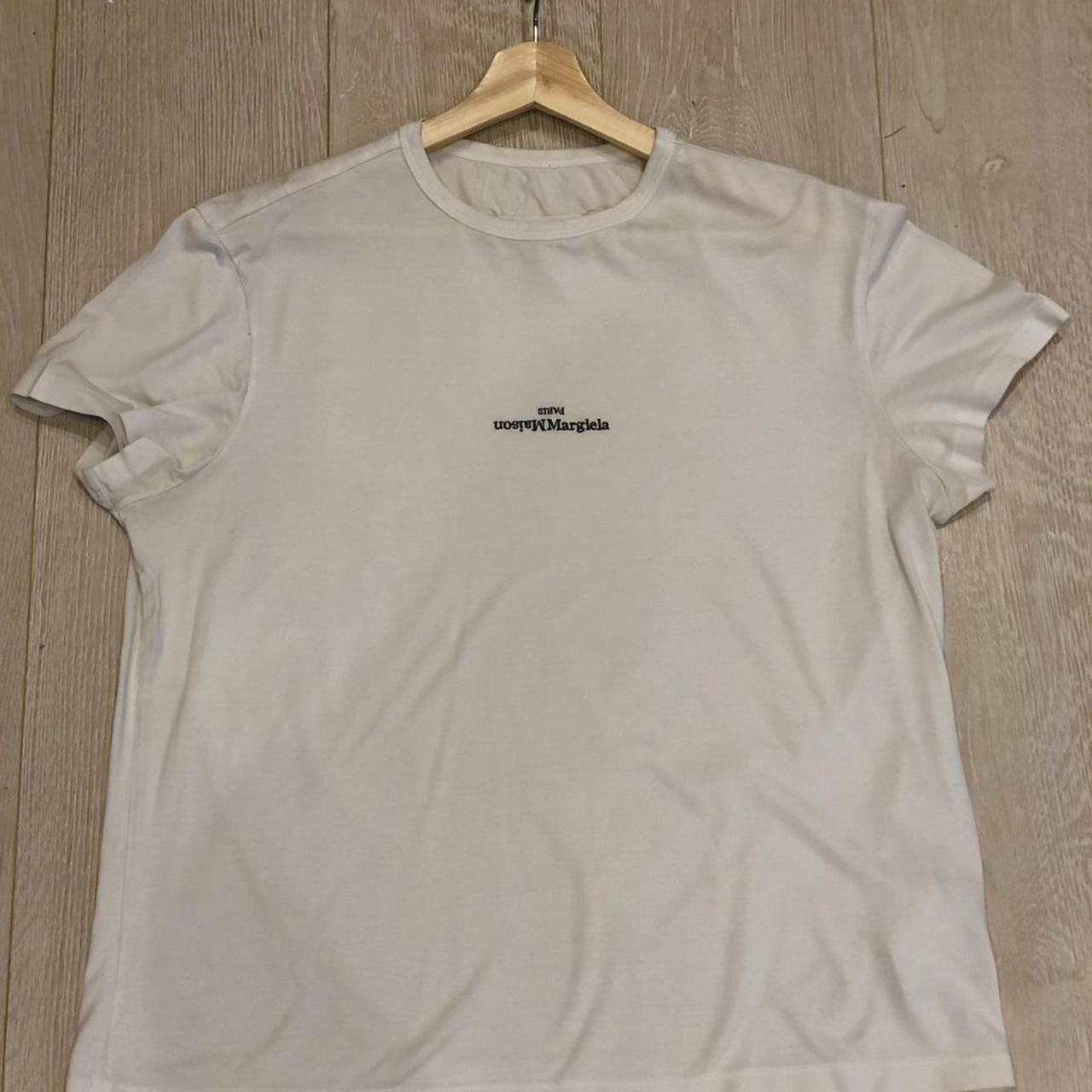 Men’s Maison Margiela Logo T-Shirt No noticeable... - Depop