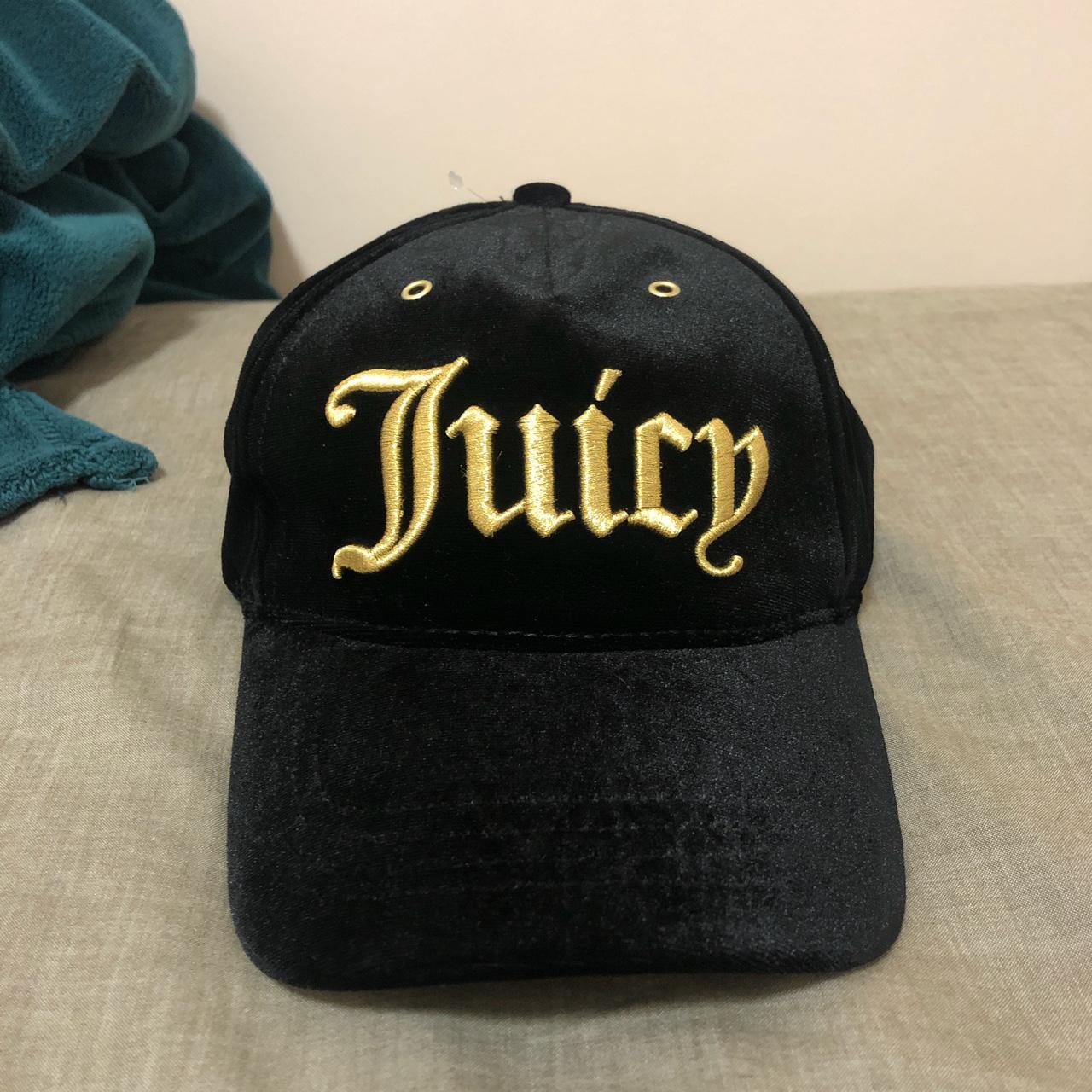 Juicy Couture Women's Black and Gold Hat