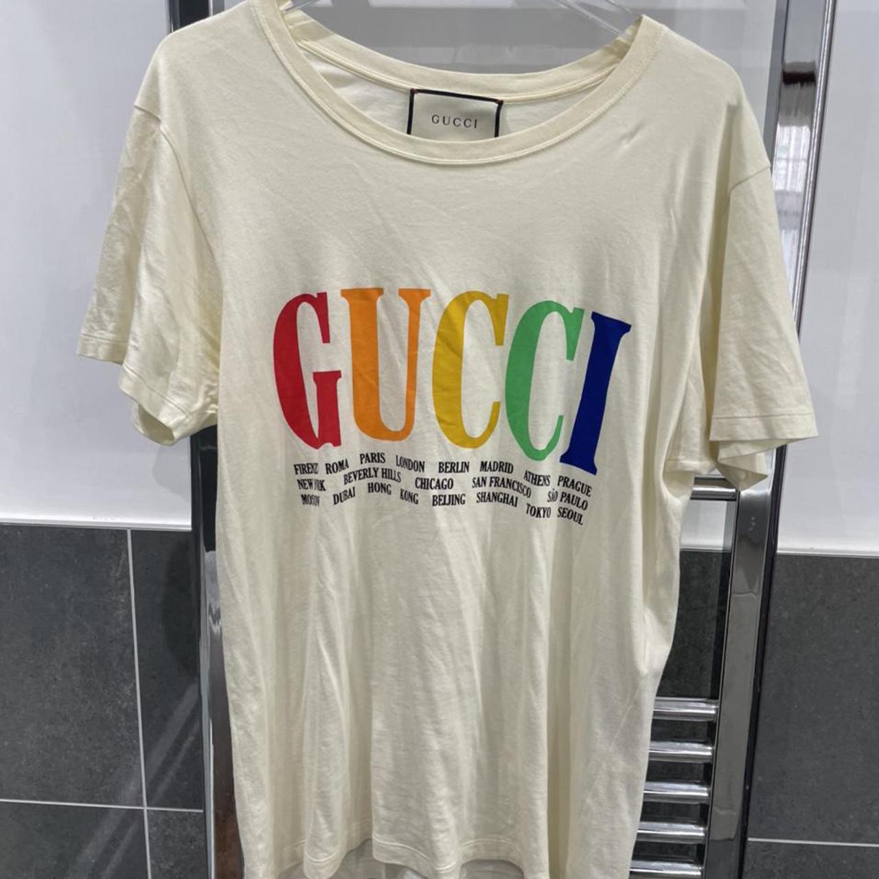 Gucci Cities T Shirt. Worn Once But Does Not Fit... - Depop