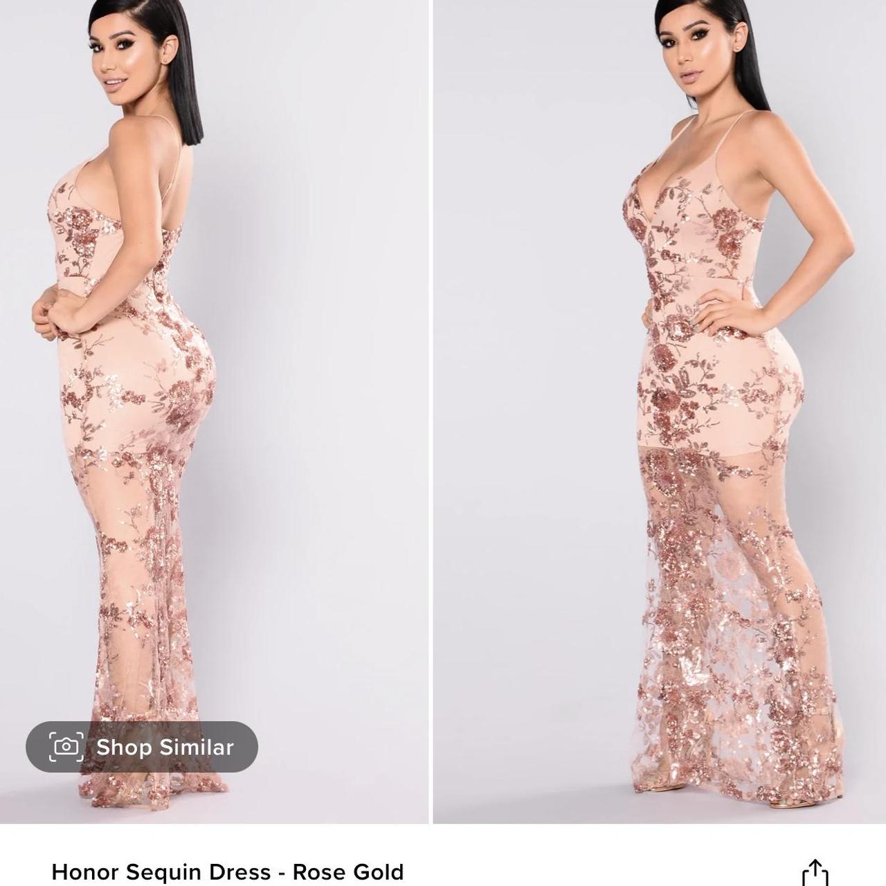 Fashion nova 2025 honor sequin dress