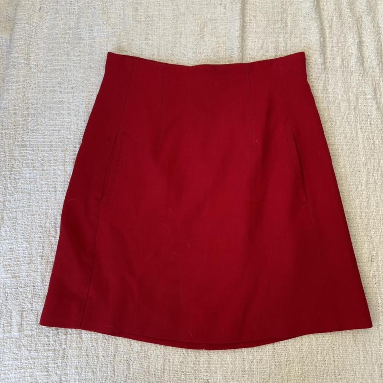 ZARA red mini skirt - Depop