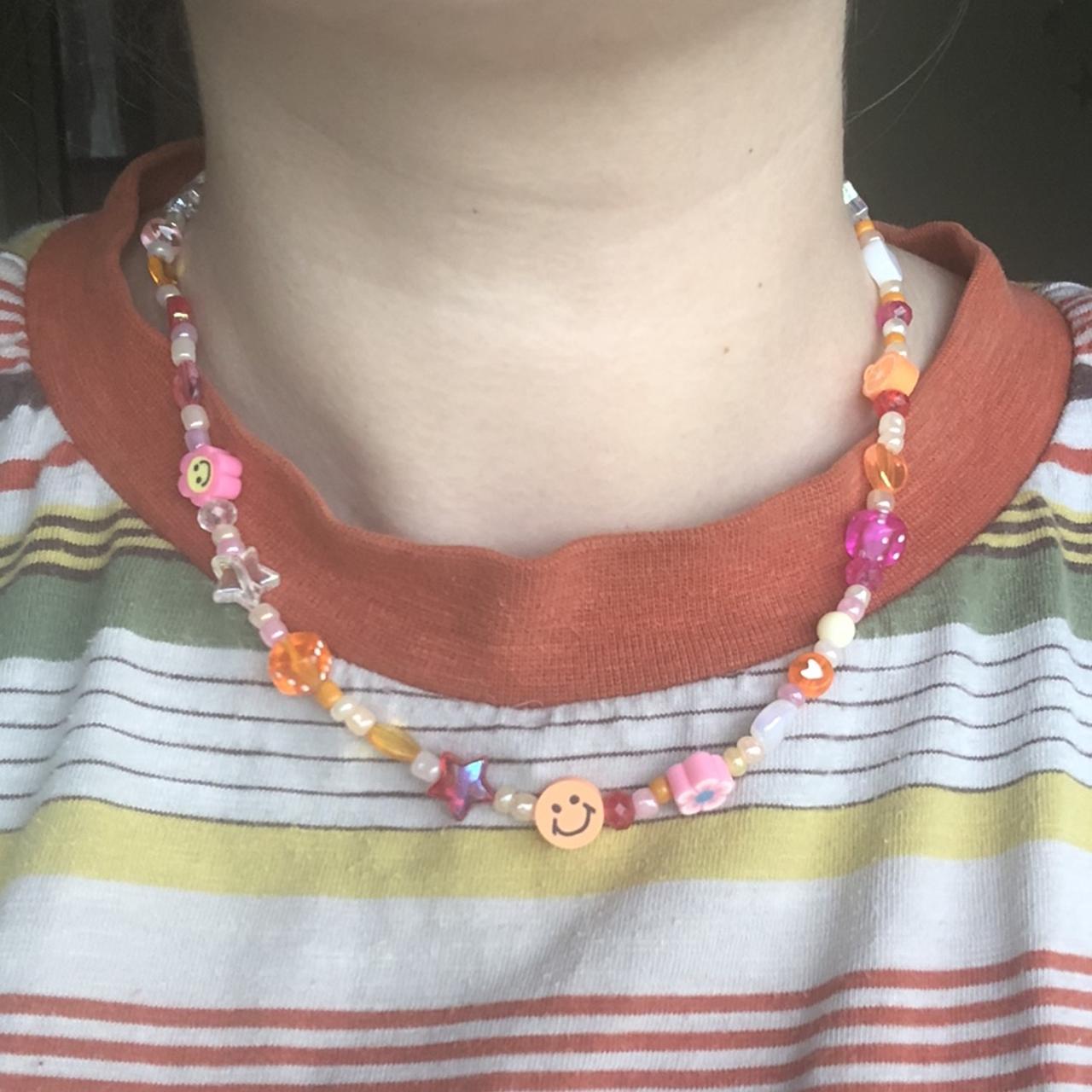 Product Image 4 - 💘

handmade pink and orange chunky