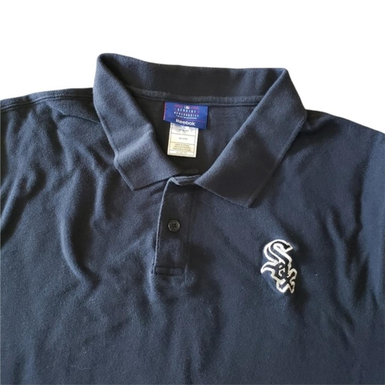 white sox polo this piece has a really lightweight - Depop