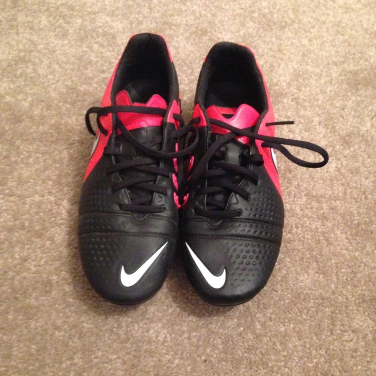 black and red nike CTR 360 football boots.... Depop