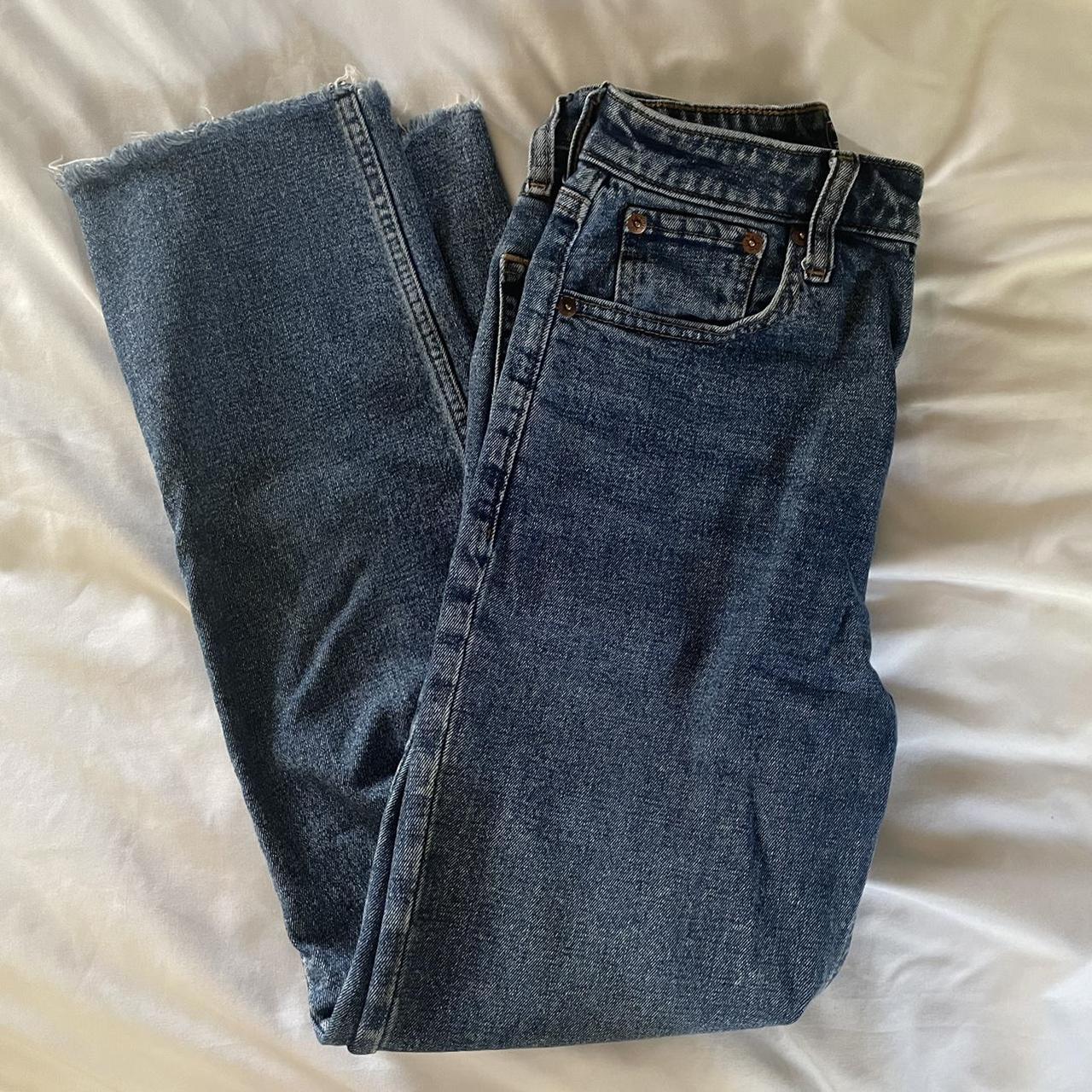 abercrombie ultra high rise straight leg jeans 🖤... - Depop