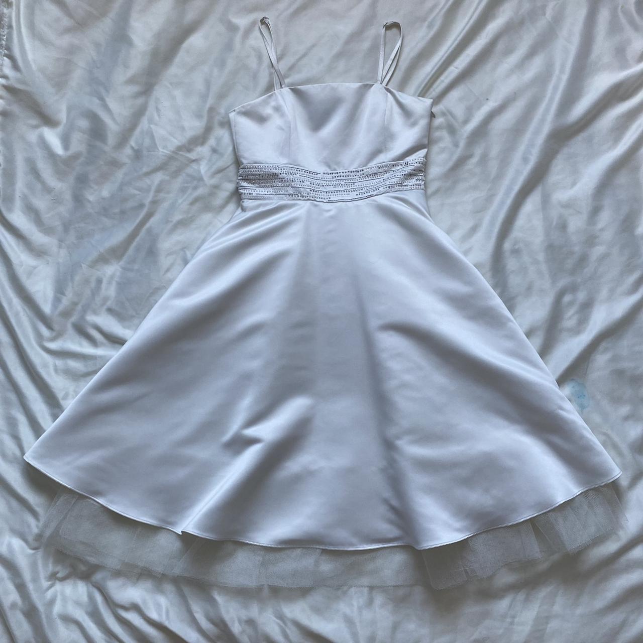 Girls White occasion dress Size - age 12 years RRP... - Depop