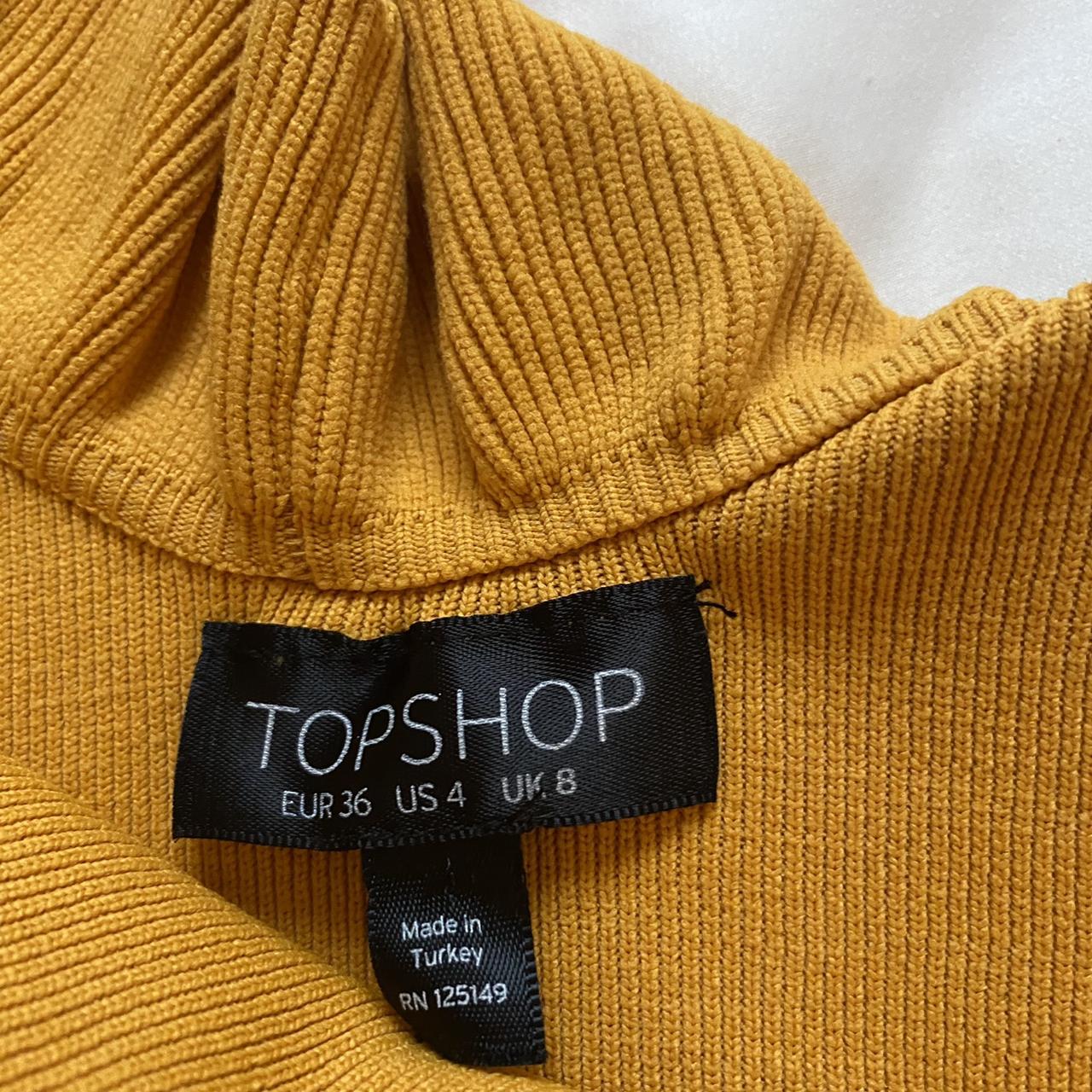 Topshop Women's Yellow Vest | Depop