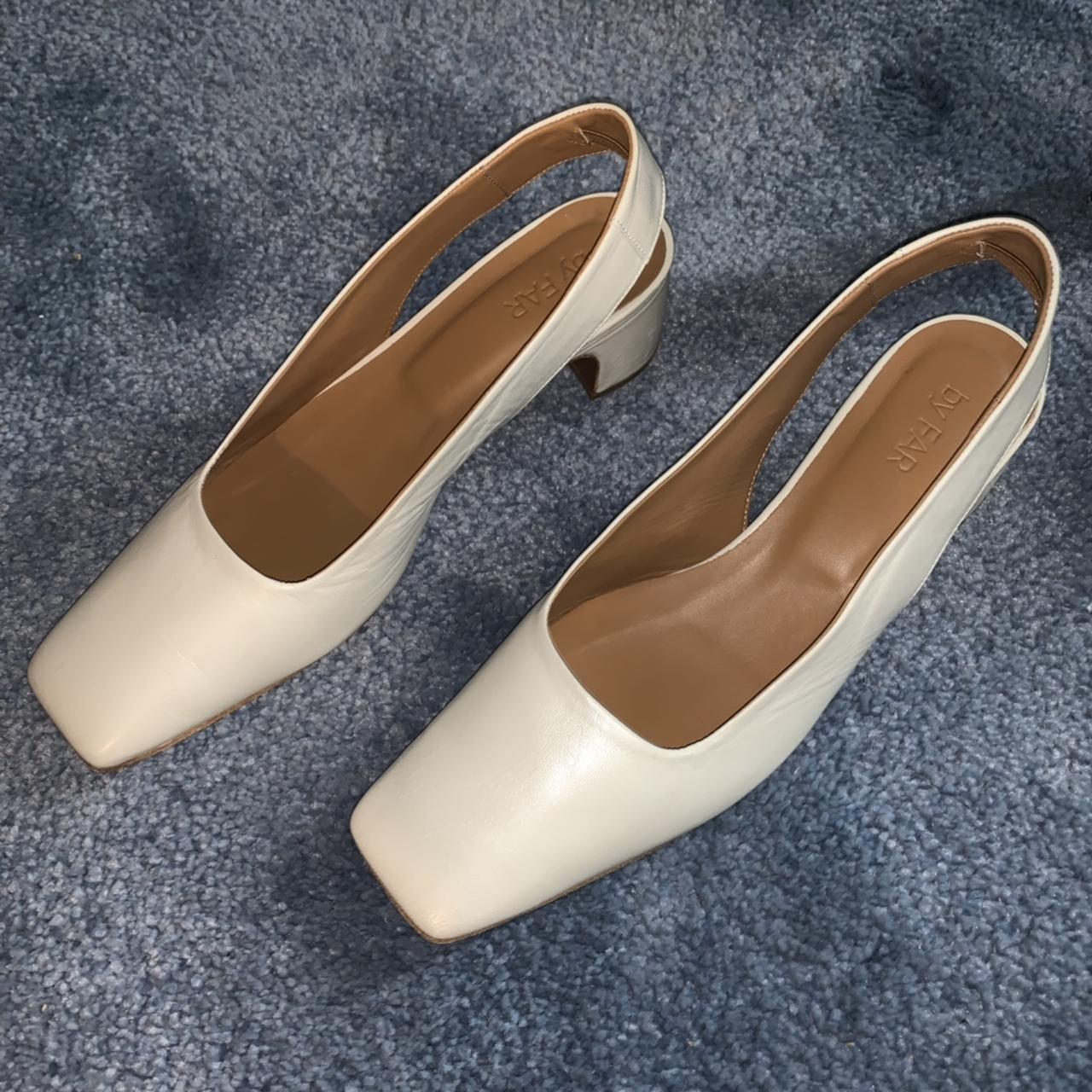 By Far Danielle Slingback white, size EU 38, Depop