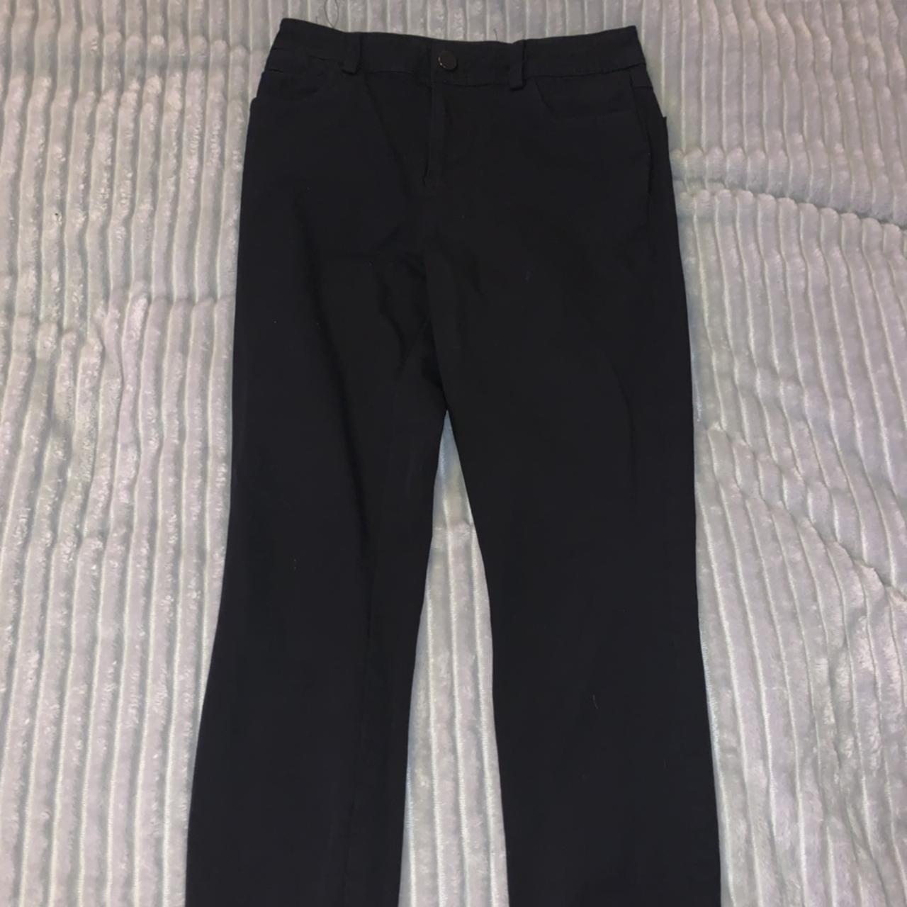 Black school trousers but could be worn as black... - Depop