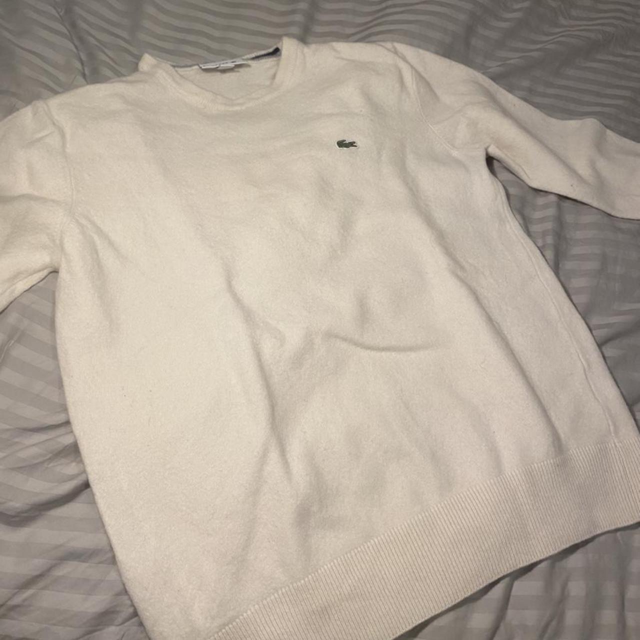 lacoste cream jumper