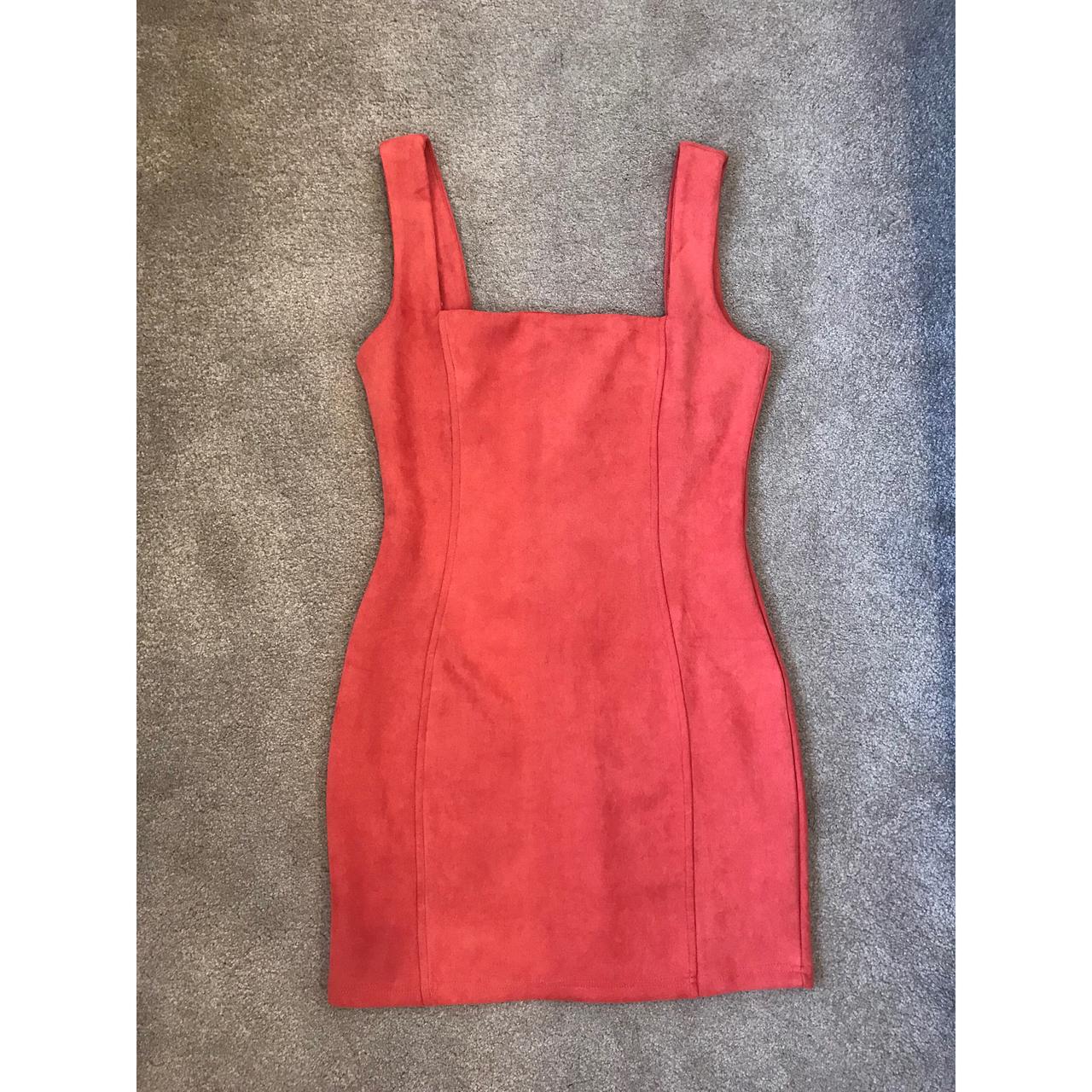 Absolutely gorgeous suede orange dress, size 8. Fab... - Depop