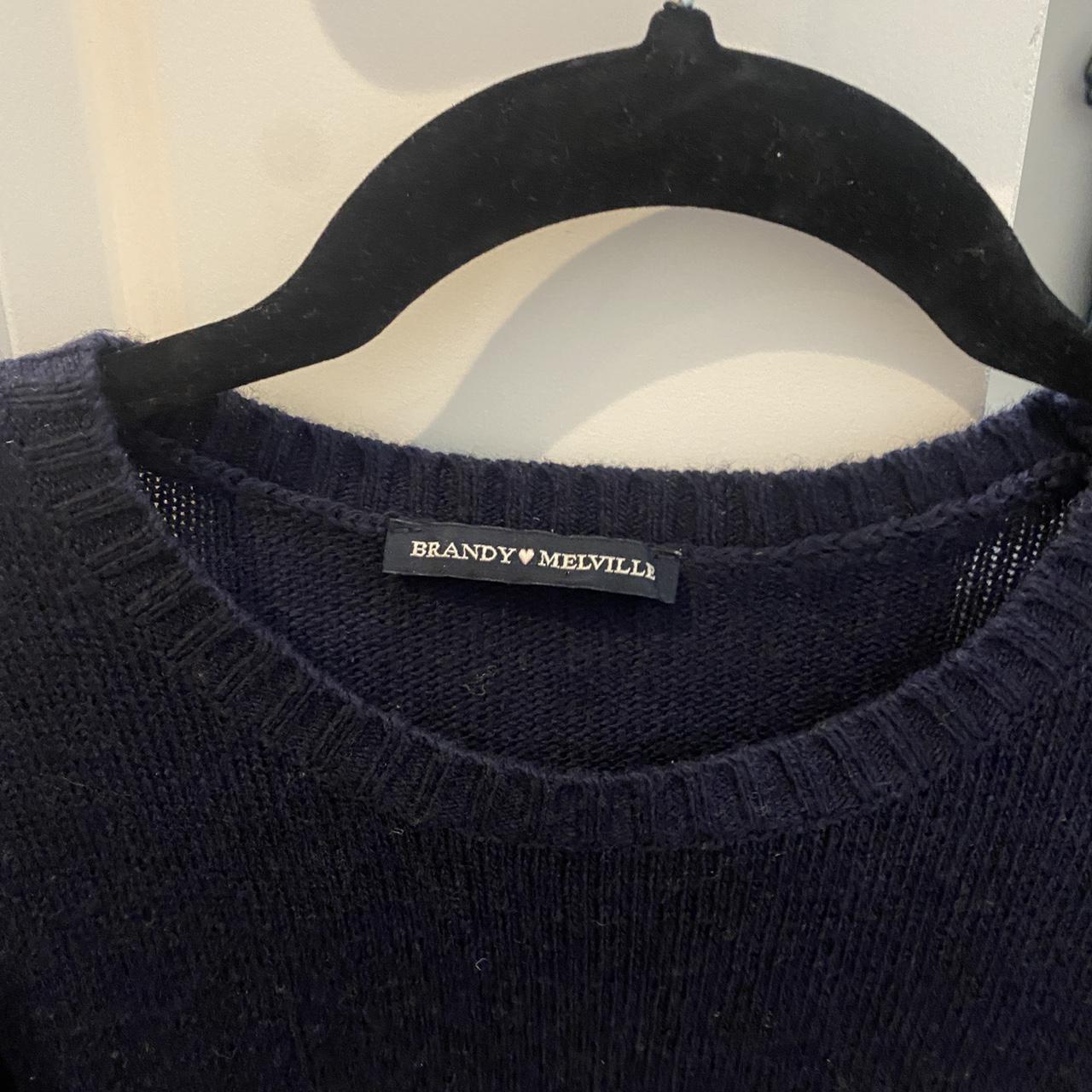 BRANDY MELVILLE NAVY SWEATER (only worn a few times)... Depop