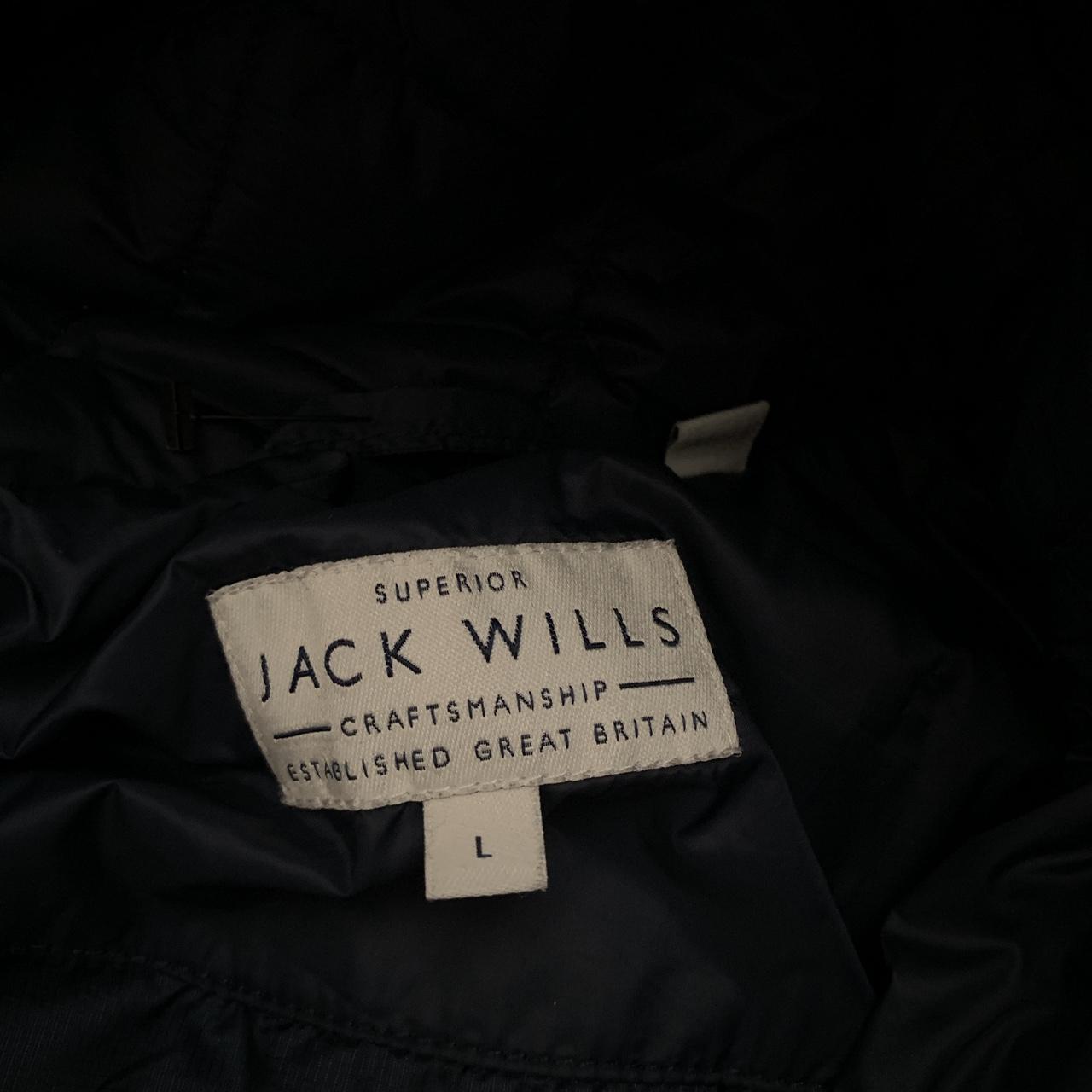 Jack Wills Navy Puffer Jacket with hood. Very warm... Depop