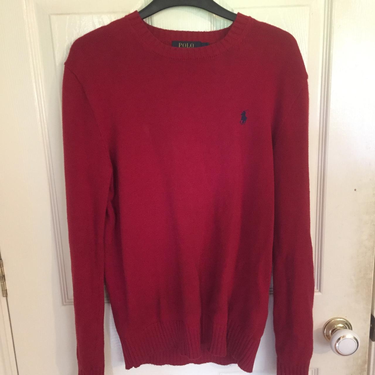 Ralph Lauren, Red, XS, Good Condition, Knitwear,... - Depop