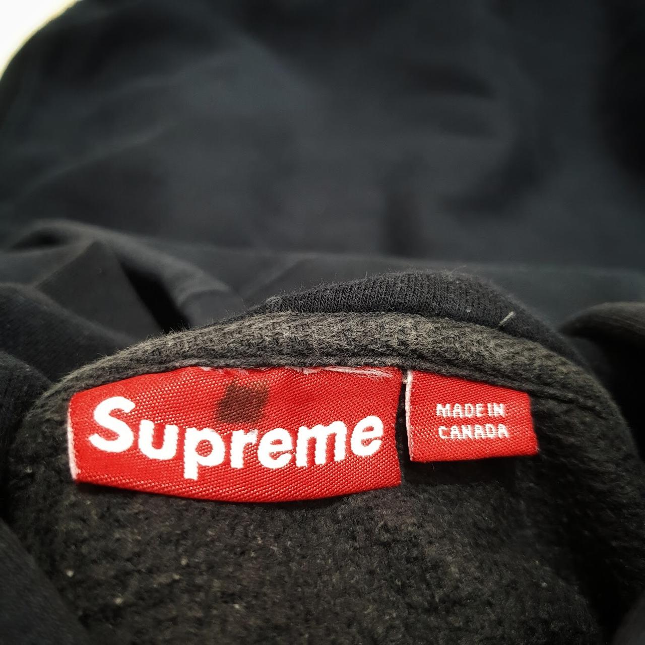 SUPREME SCRIPT LOGO Black Hoodie Sweatshirt New York... - Depop