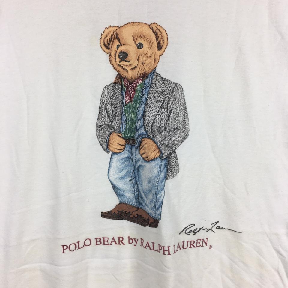 🐻 New York Ralph Lauren Polo Bear T- Shirt Size - Depop