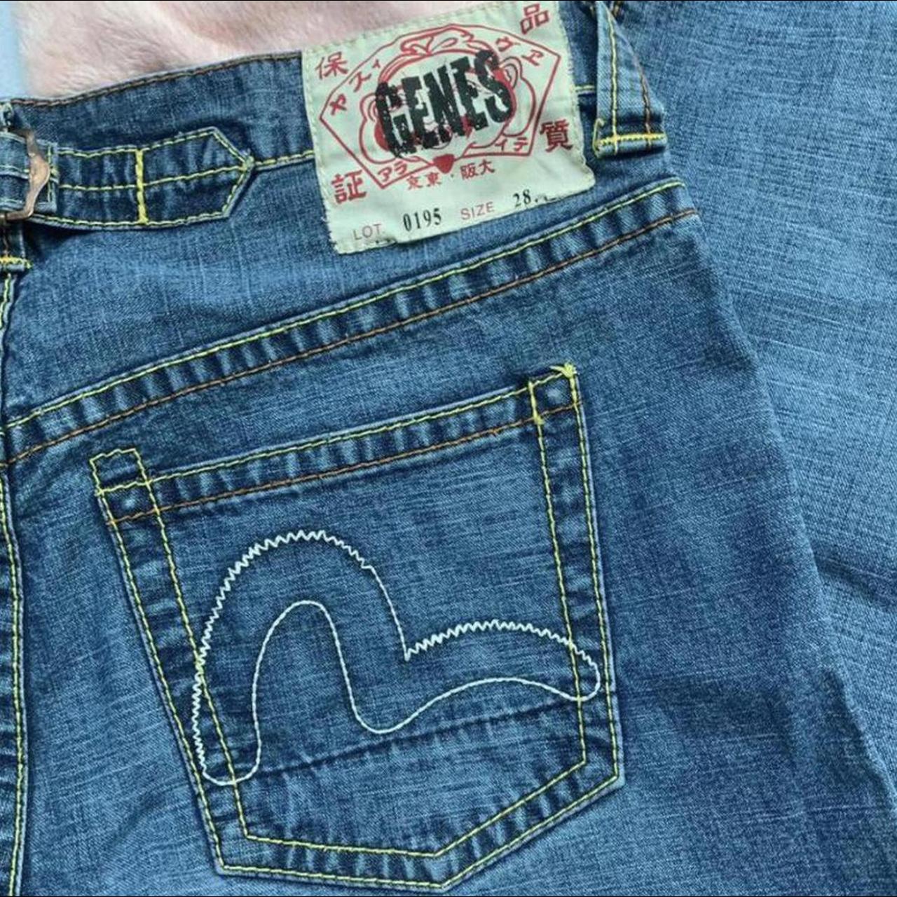 evisu low rise jeans