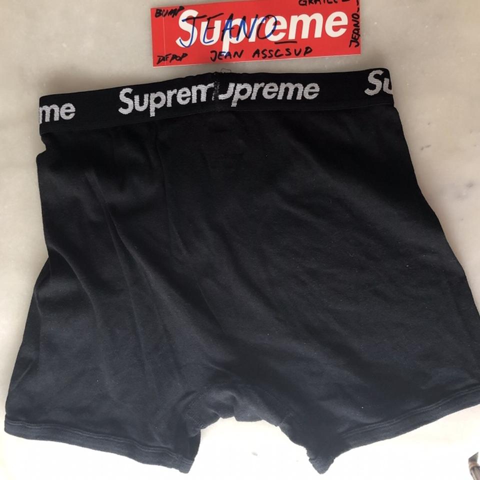 Supreme x Hanes Boxer Briefs 2 pair of Supreme - Depop