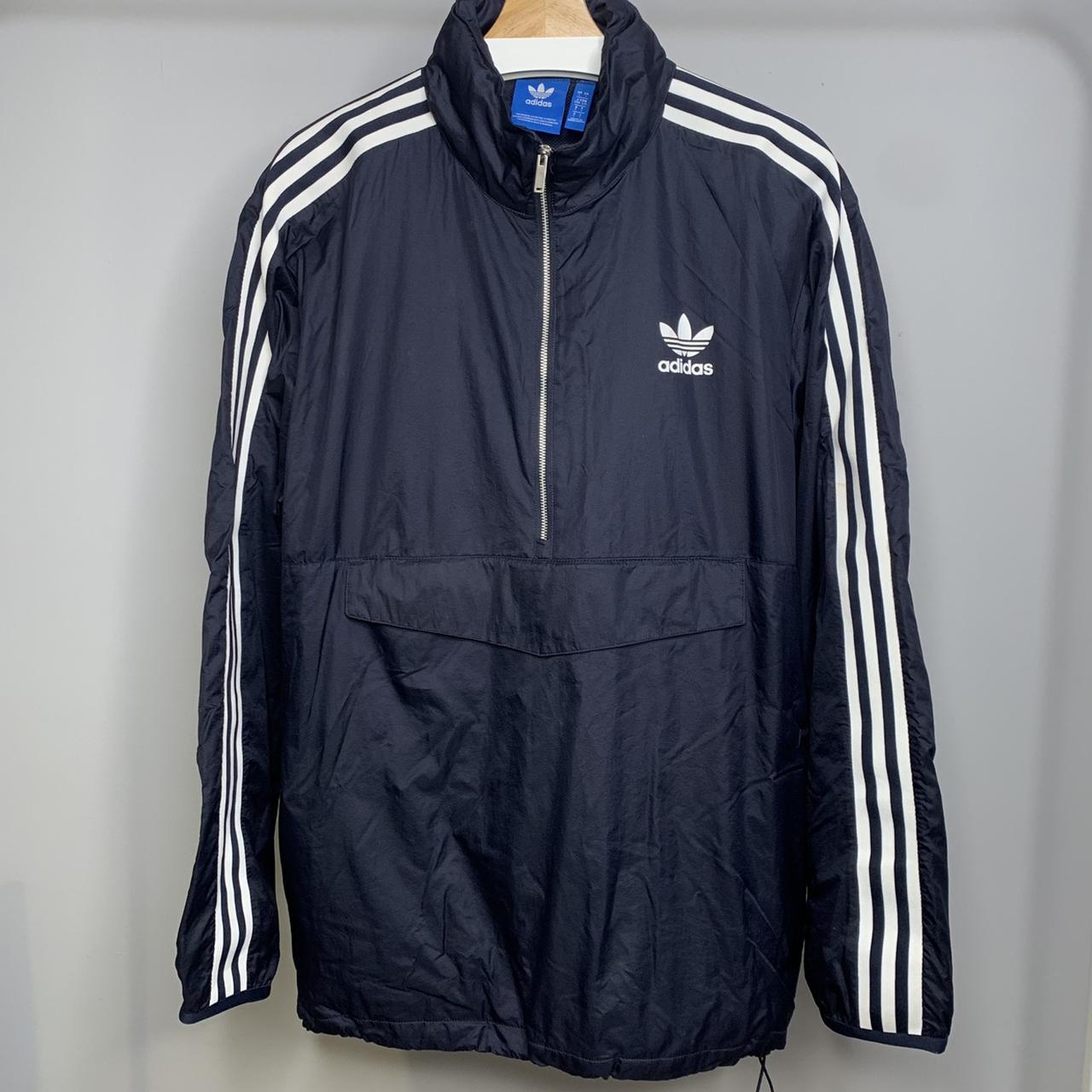 Adidas Originals Quarter Zip Pullover Windbreaker... - Depop