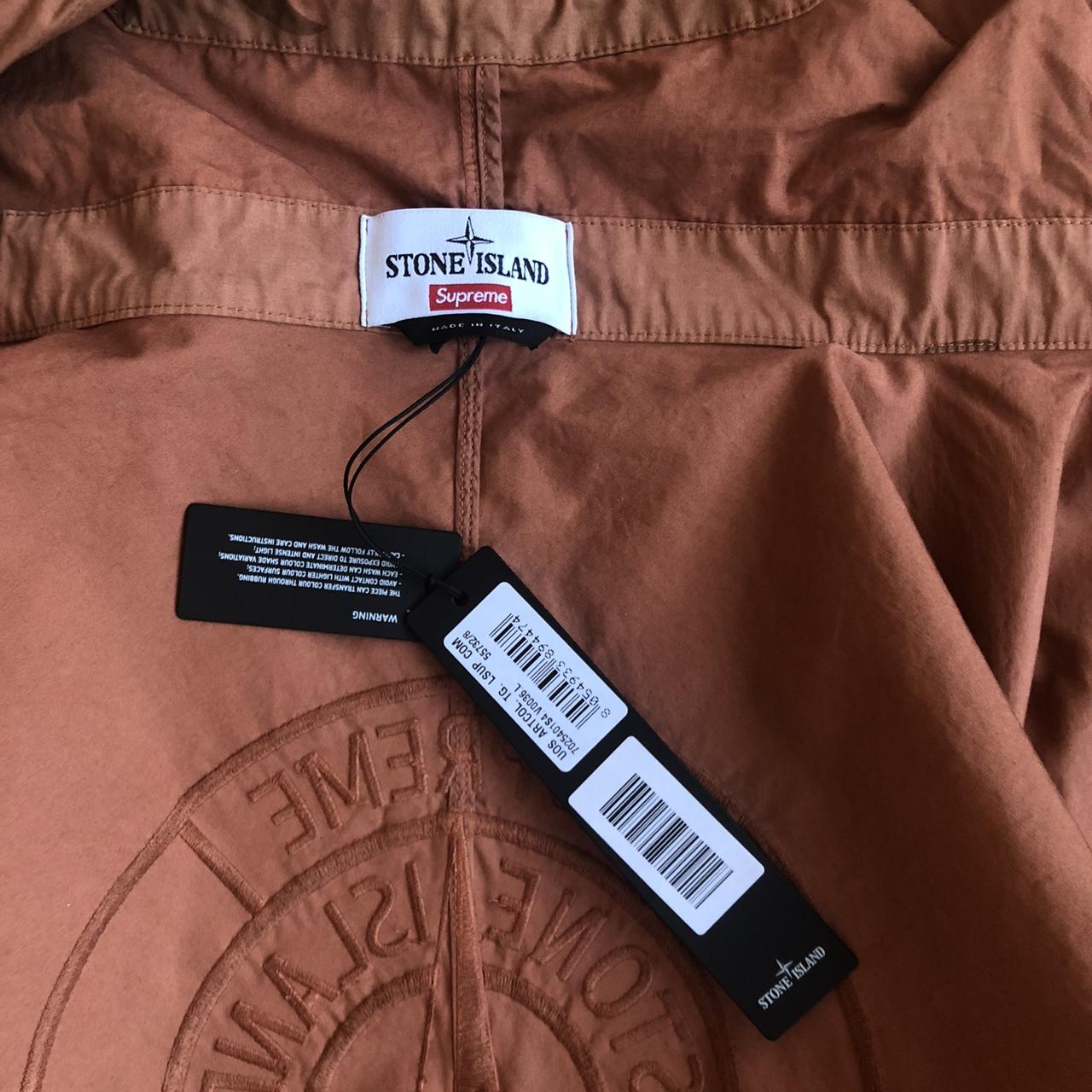 Supreme x Stone Island Riot Mask Camo Jacket “Coral... - Depop