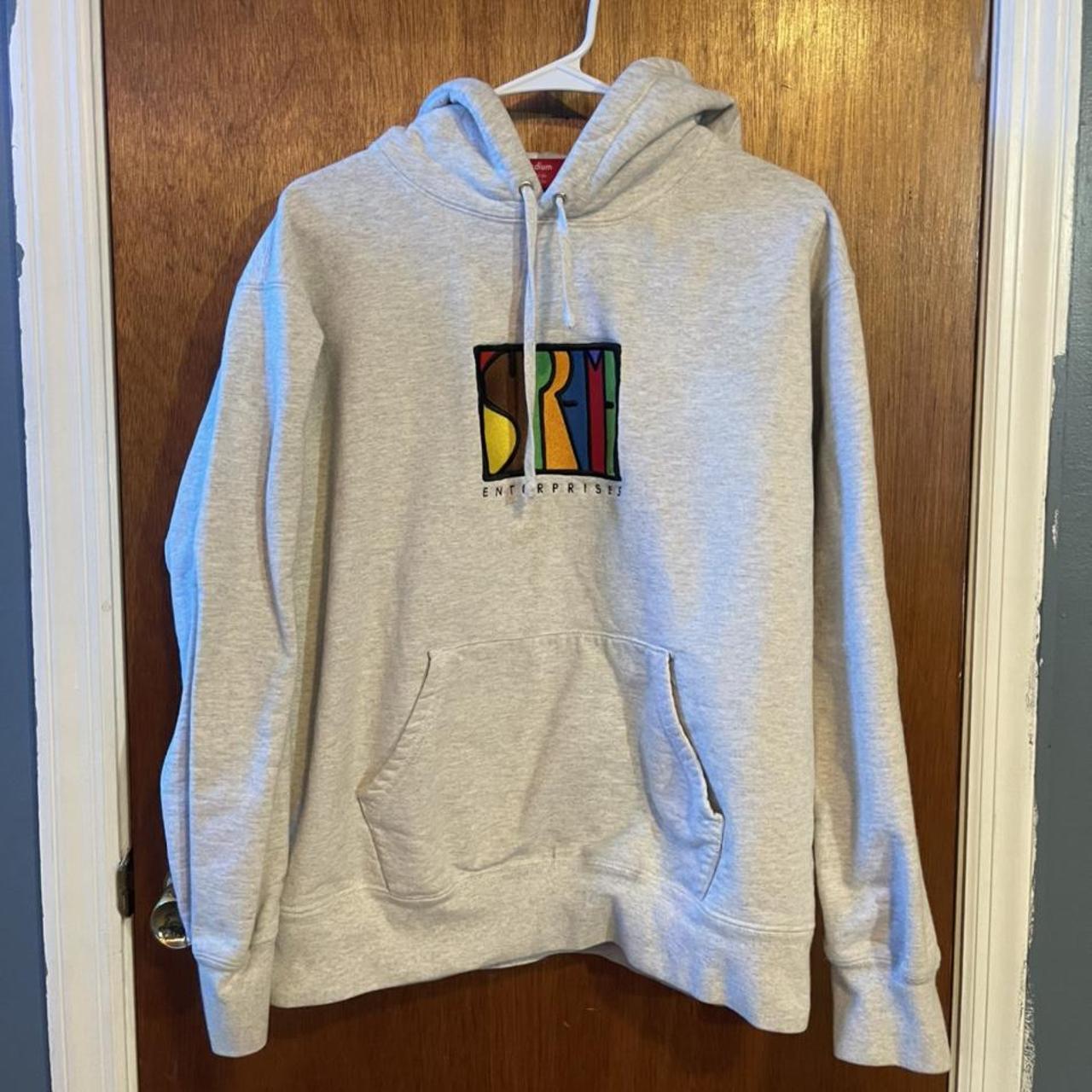 supreme enterprises hoodie size M worn a cpl times,... - Depop