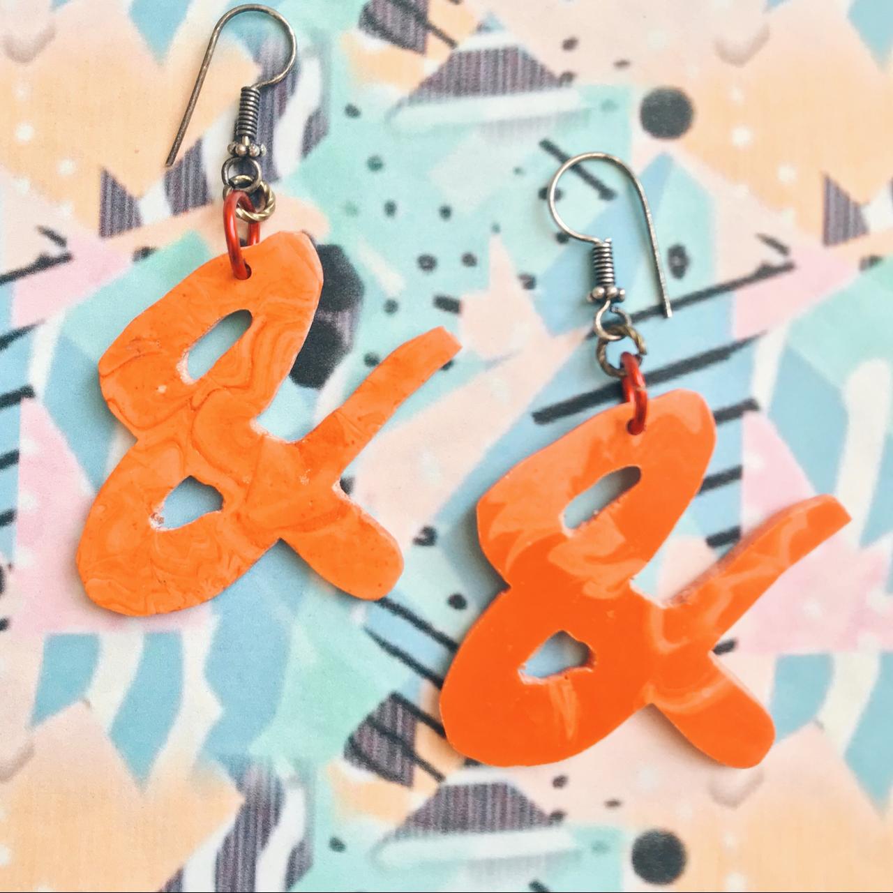 Product Image 1 - Orange Ampersand earrings
Unique doesn’t even