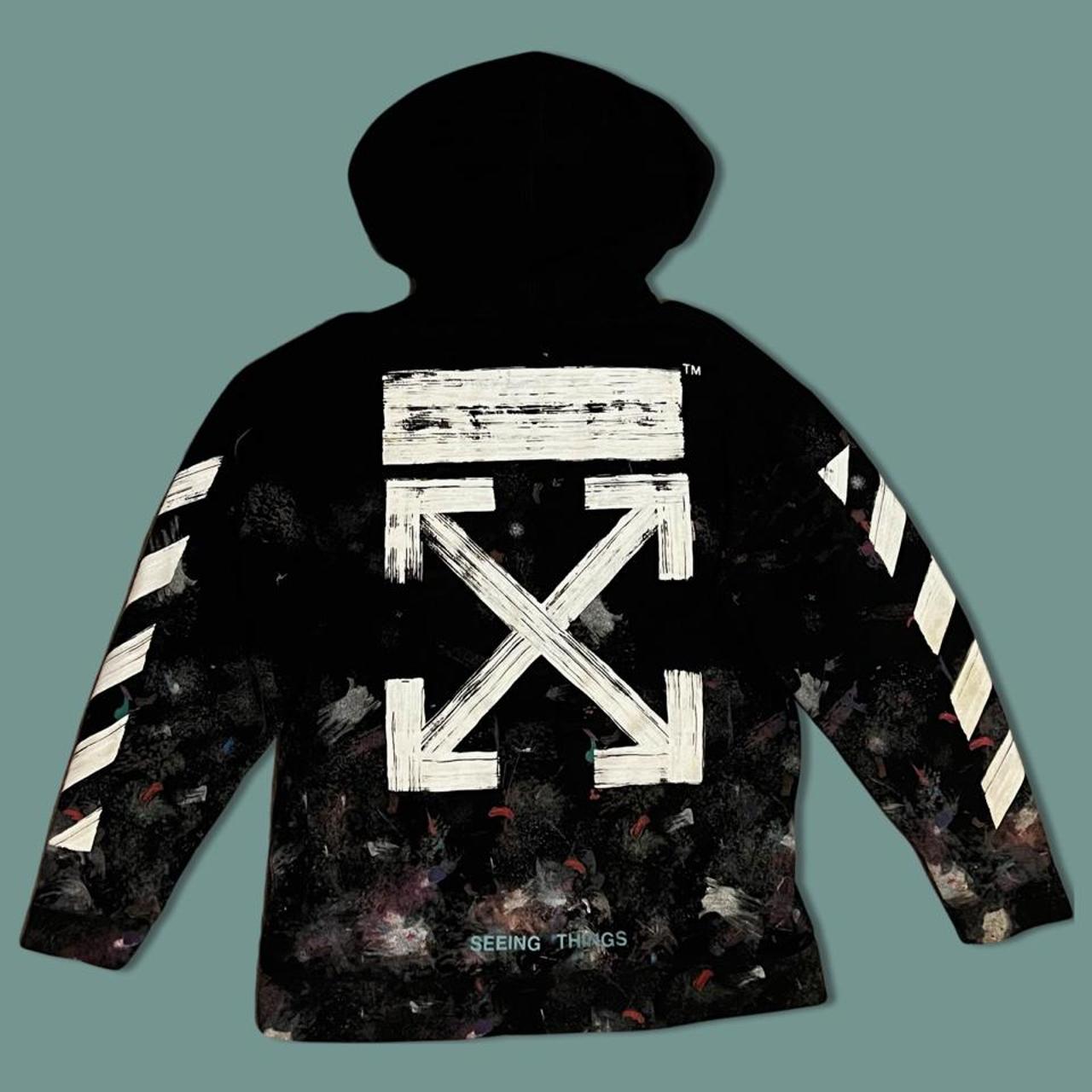 Off white seeing on sale things hoodie galaxy