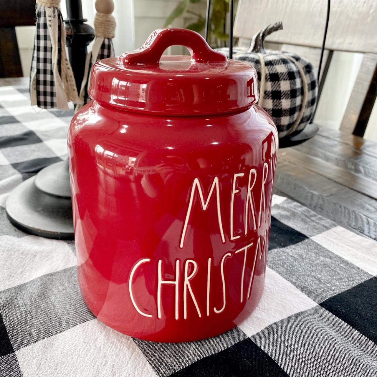 High quality Rae Dunn MERRY CHRISTMAS Canister