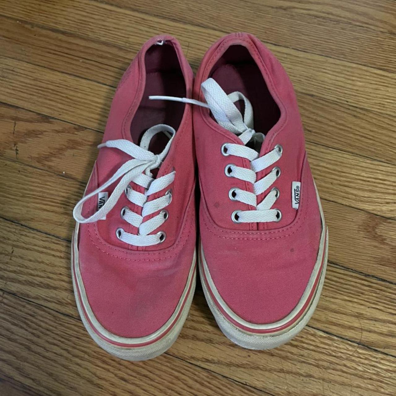 Hot pink vans womens best sale