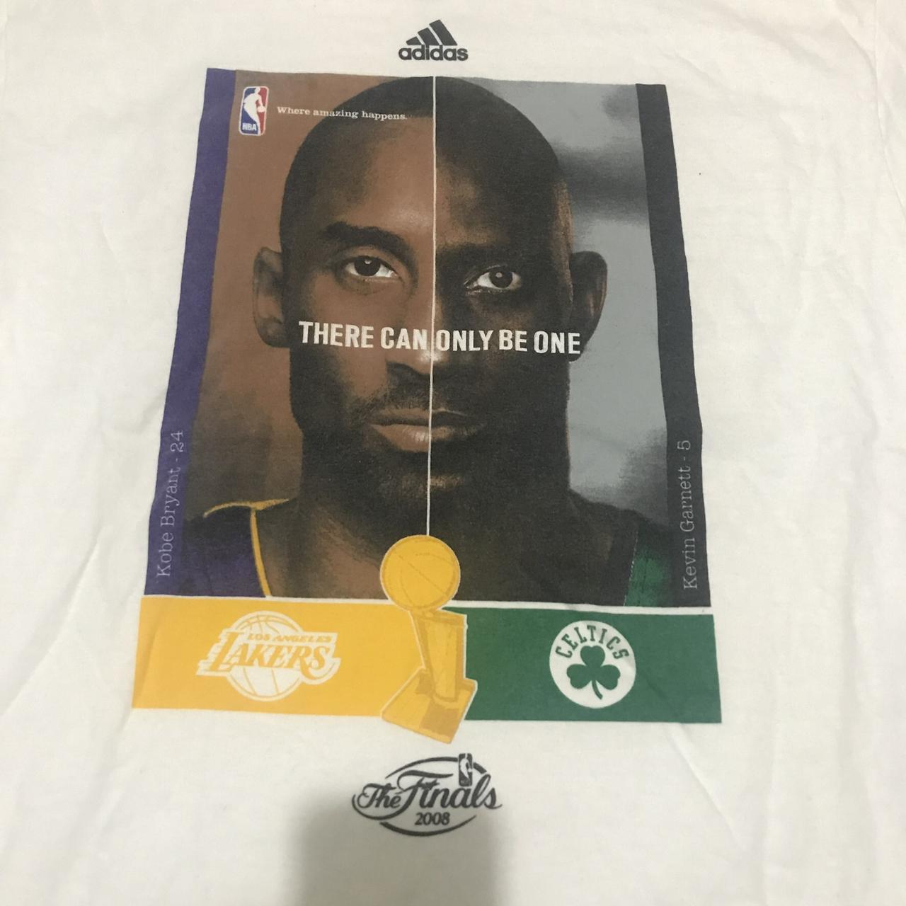 Vintage Adidas Celtics Lakers T-shirt NBA Finals Kobe Bryant 