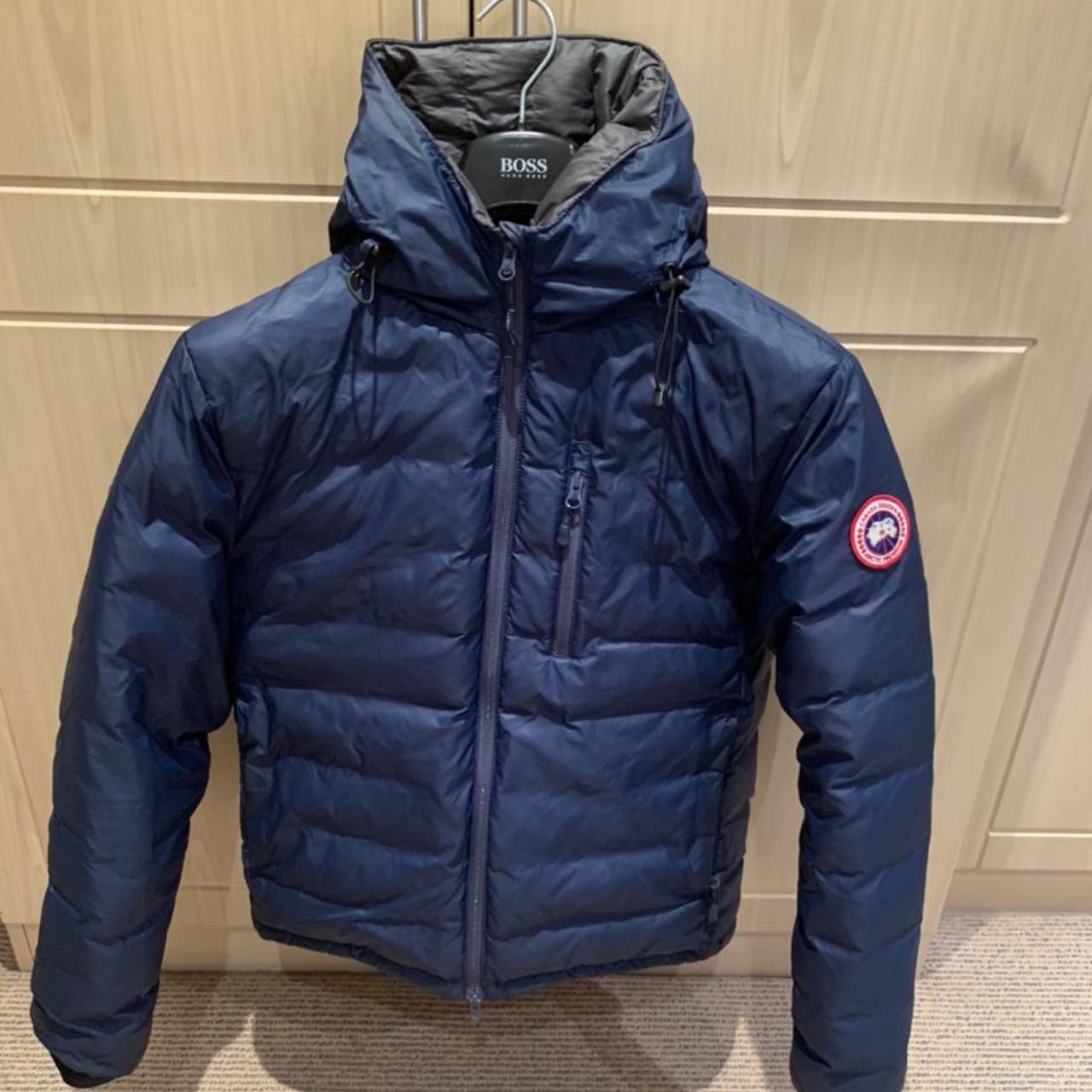 Mens Canada Goose blue lightweight puffer jacket.... Depop