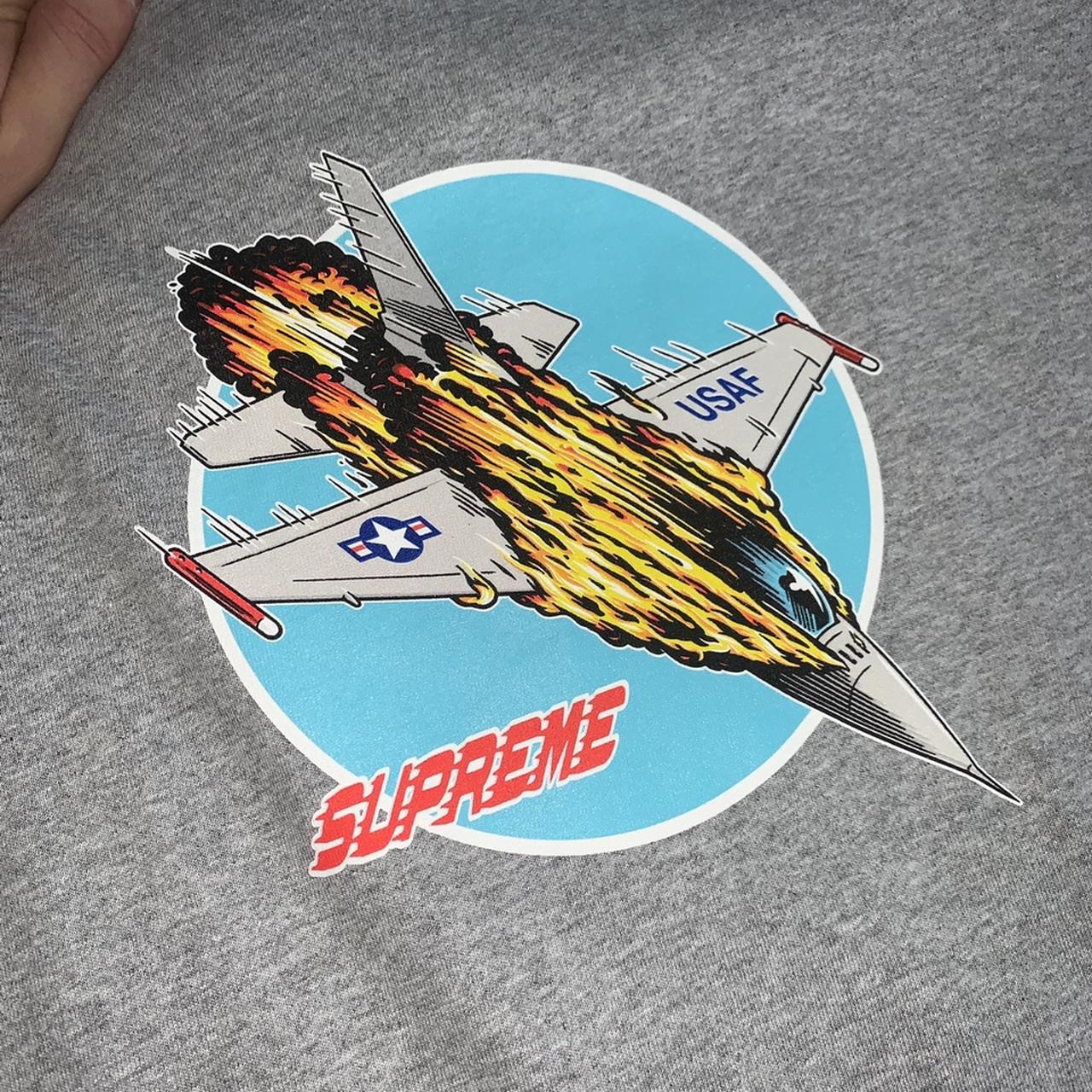 Supreme fighter jet tee. Size large. Perfect condition. - Depop