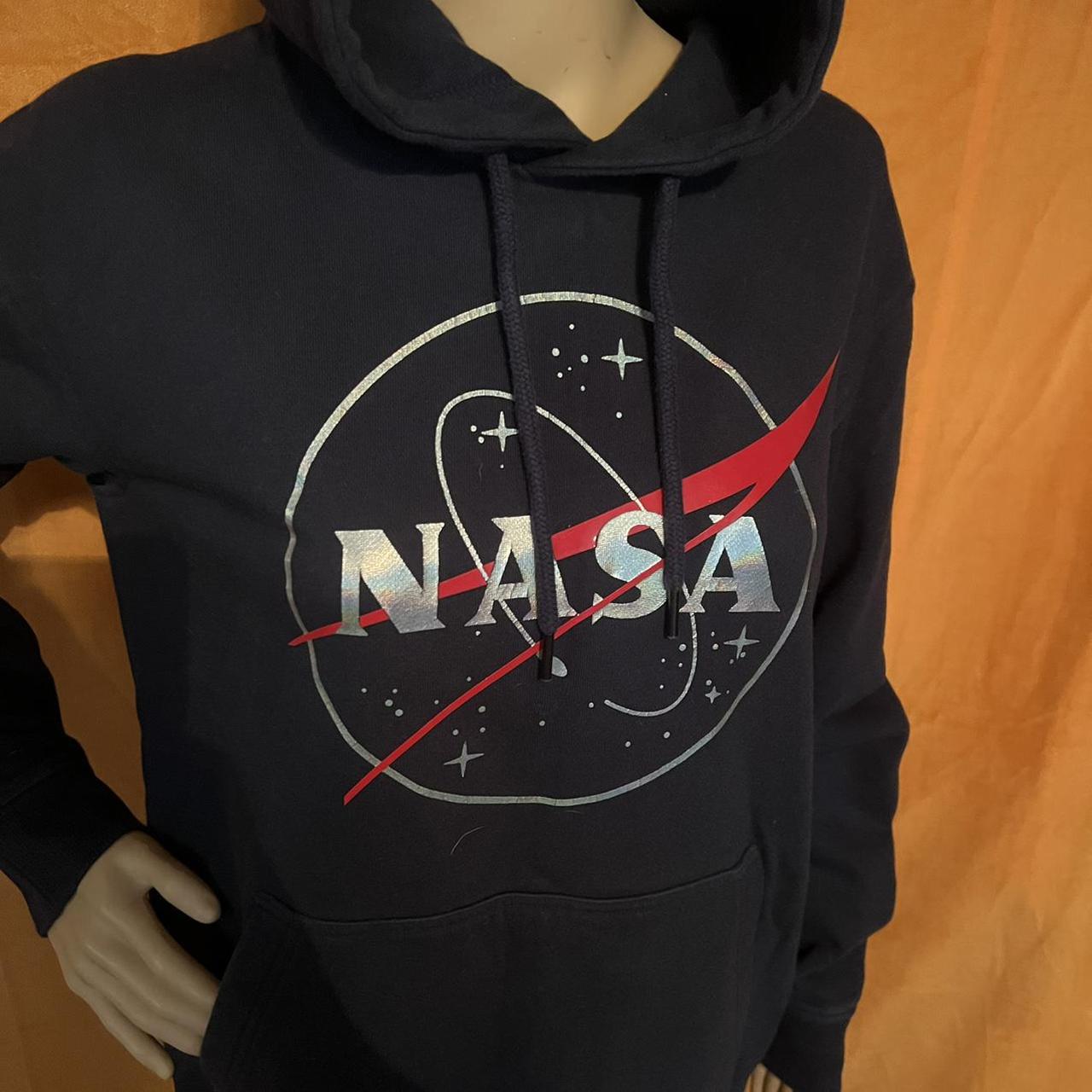 -Perfect NASA graphic hoodie in amazing gently used... - Depop