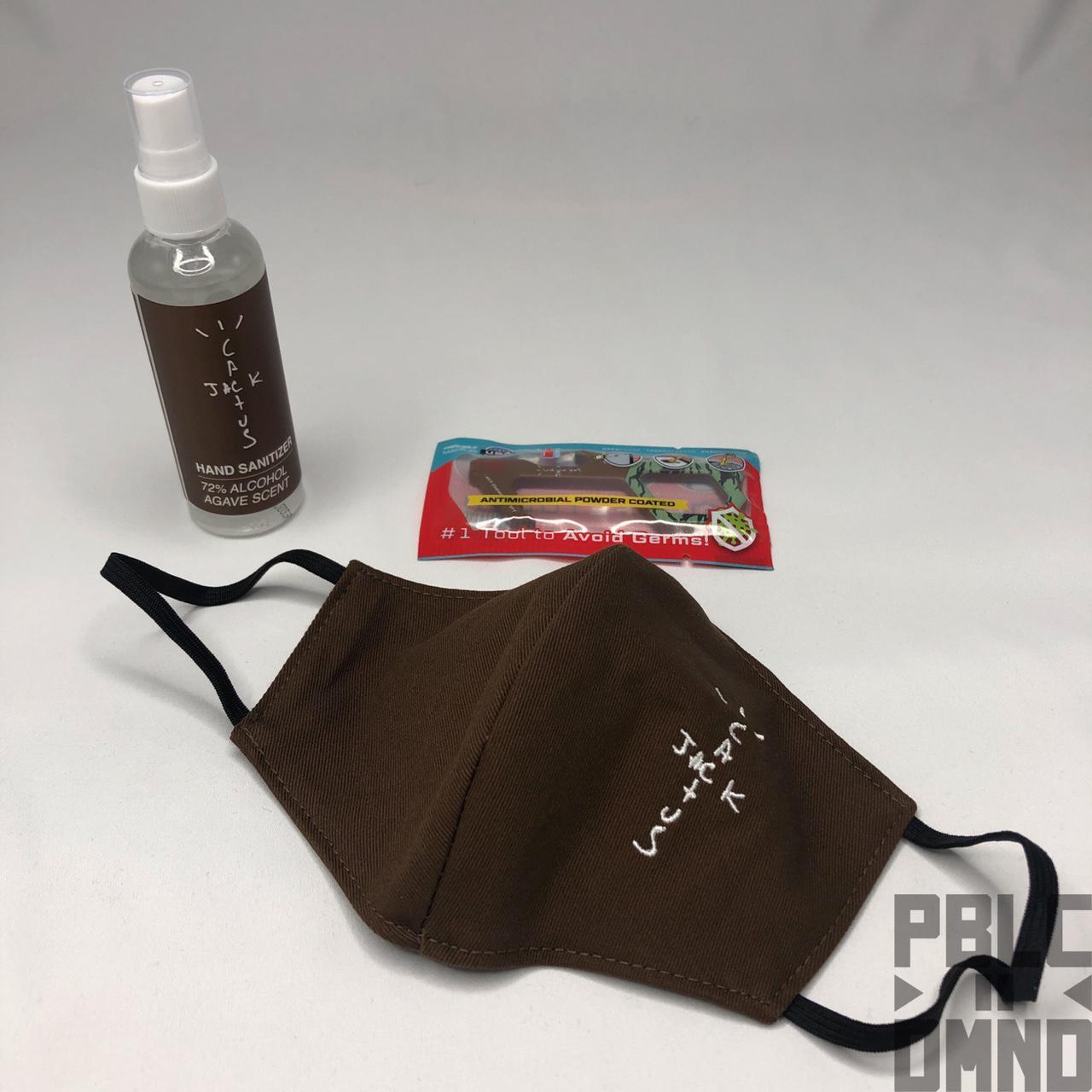 Travis Scott Cactus Jack Face Mask + Hand Sanitizer... - Depop