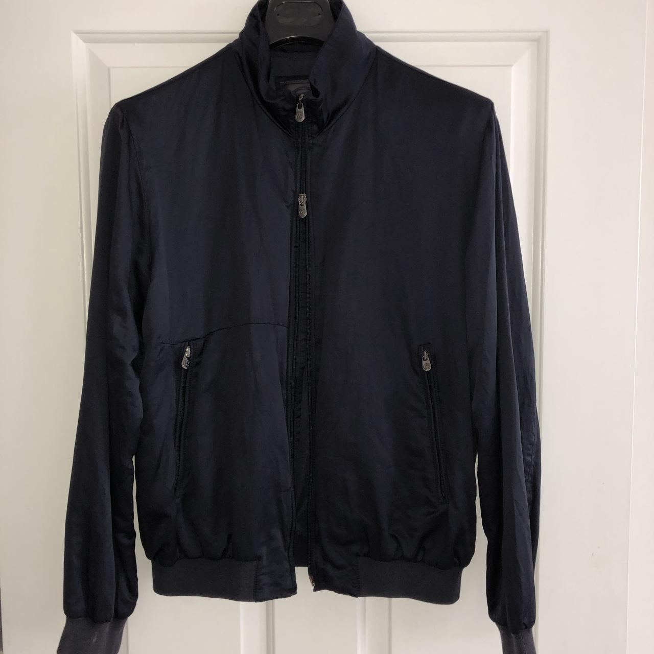 Armani Collezioni water repellent blue cotton Depop