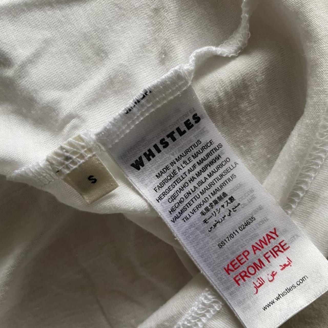 Whistles enchante white T shirt Worn once Size S