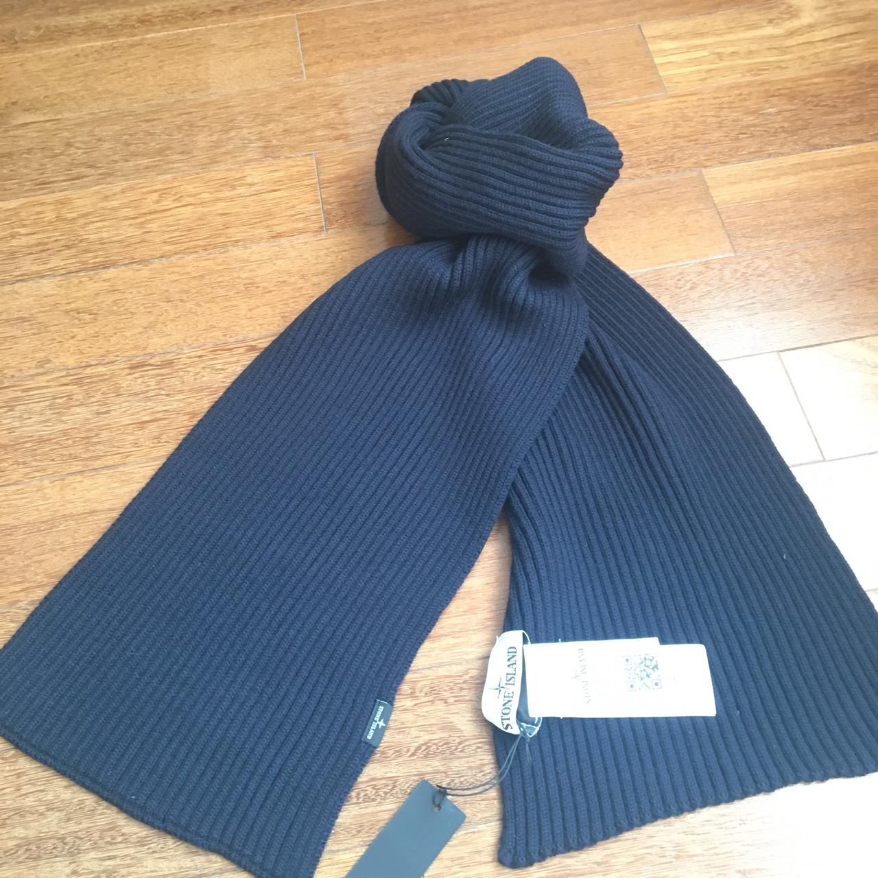 Stone Island wool scarf, navy Brand new