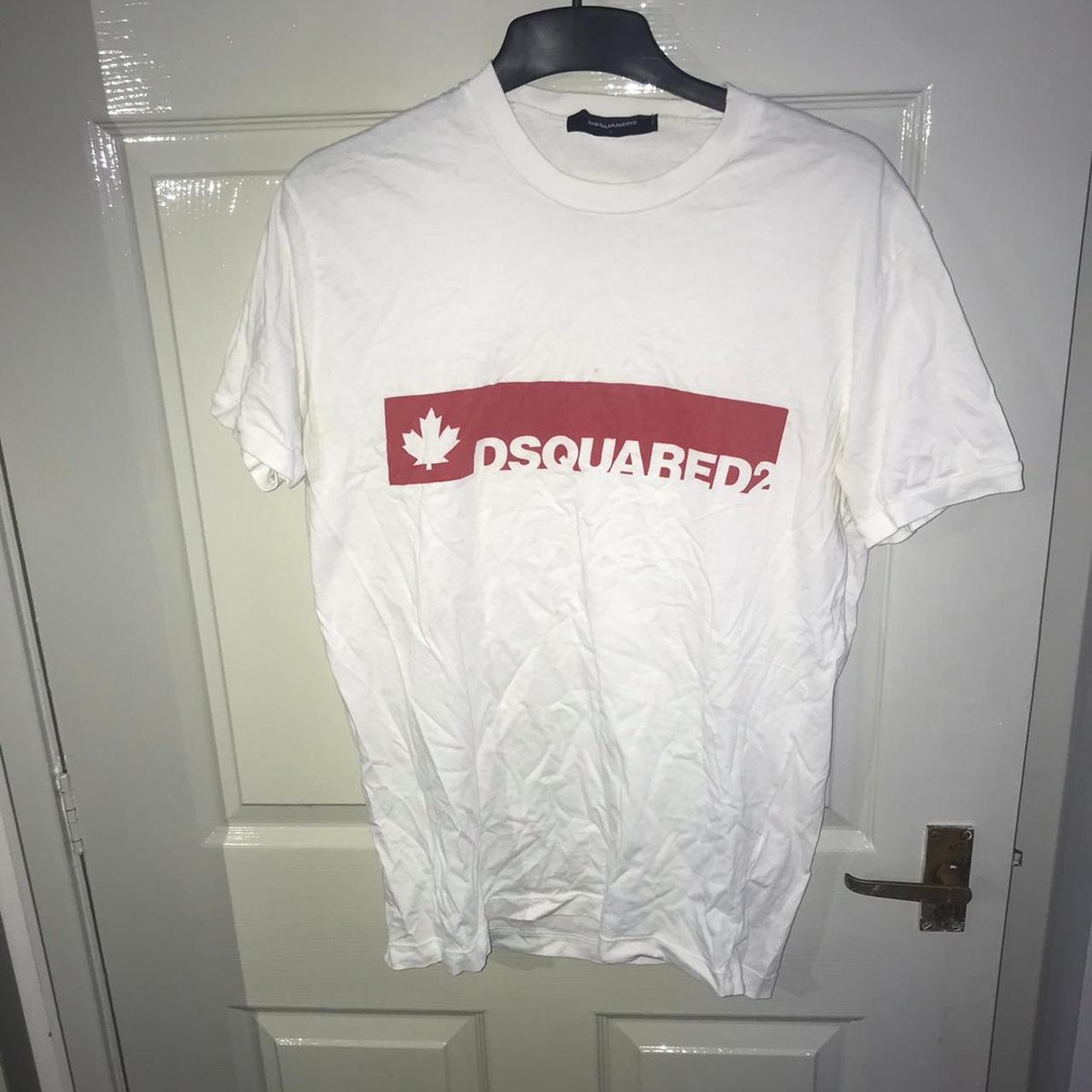 Dsquared Tshirt size large fit medium worn condition - Depop